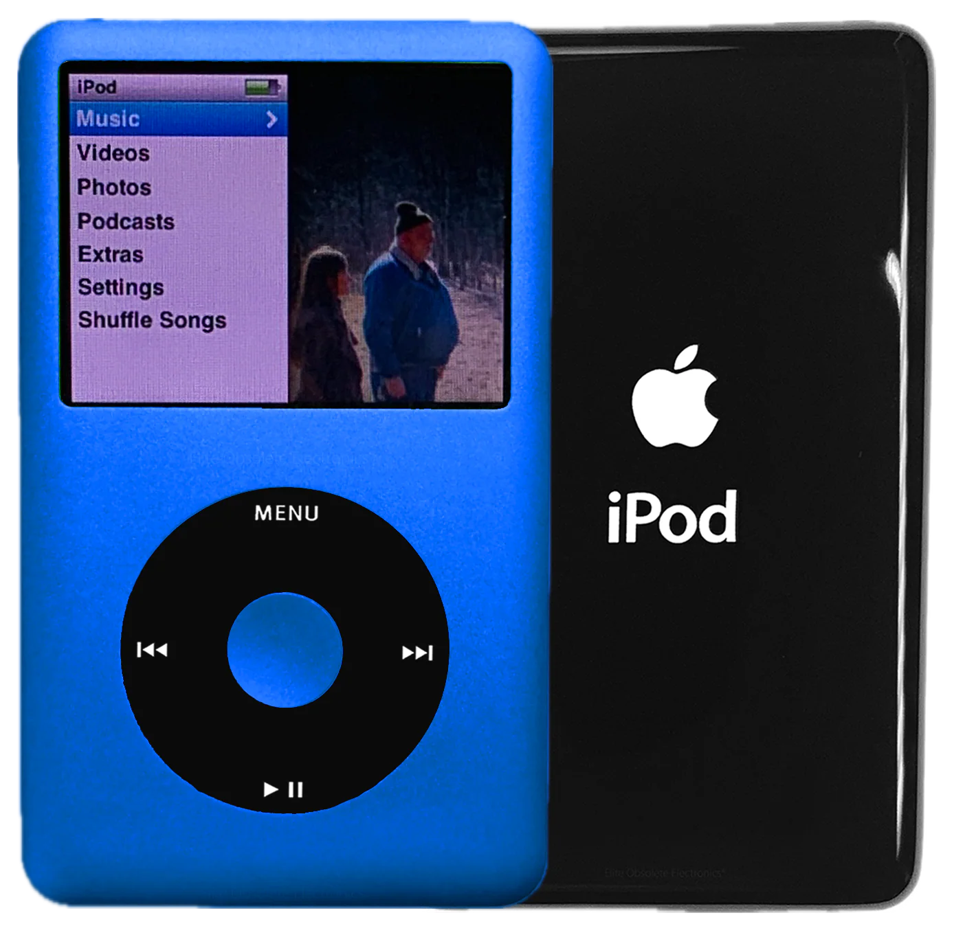 New Apple iPod Classic 6th & 7th Generation Blue Metal / Black / Blue Metal (Black)