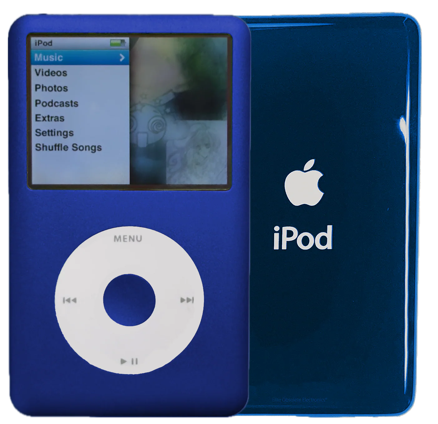 New Apple iPod Classic 6th & 7th Generation Sapphire Blue / White / Sapphire Blue (Aqua)