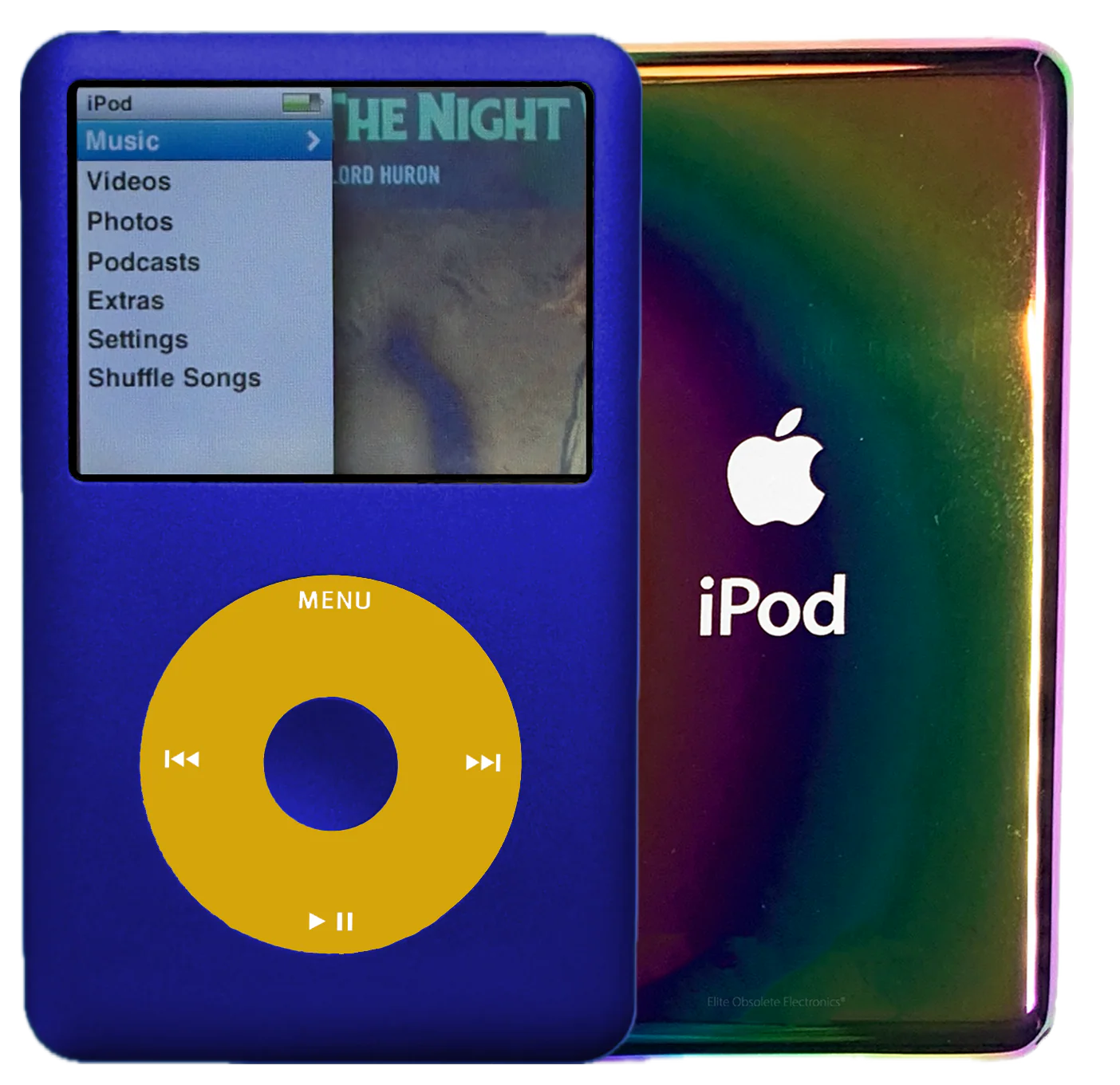 New Apple iPod Classic 6th & 7th Generation Sapphire Blue / Yellow / Sapphire Blue (Rainbow)