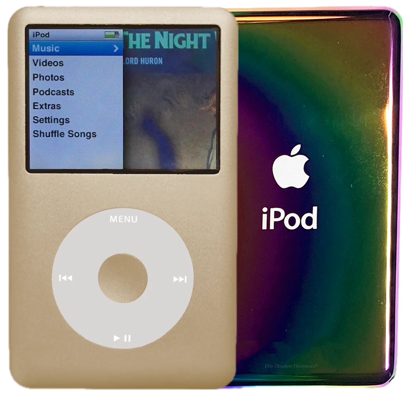 New Apple iPod Classic 6th & 7th Generation Champagne Gold / Grey / Champagne Gold (Rainbow)