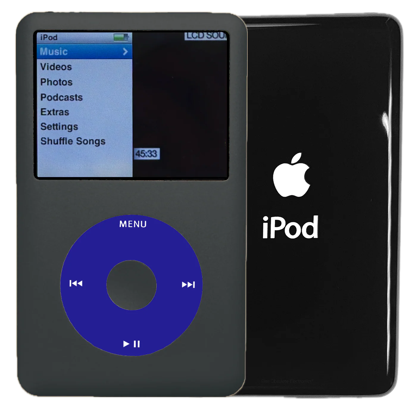 New Apple iPod Classic 6th & 7th Generation Charcoal Gray / Blue / Charcoal Gray (Black)