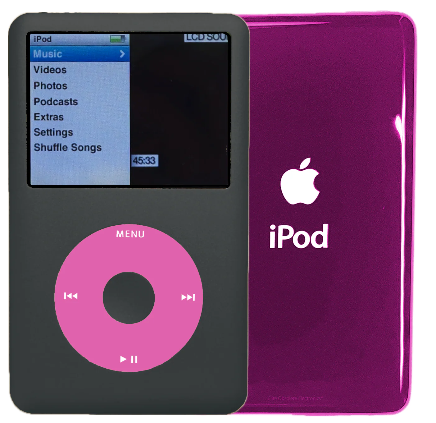 New Apple iPod Classic 6th & 7th Generation Charcoal Grey / Light Pink / Charcoal Grey (Hyper Pink)