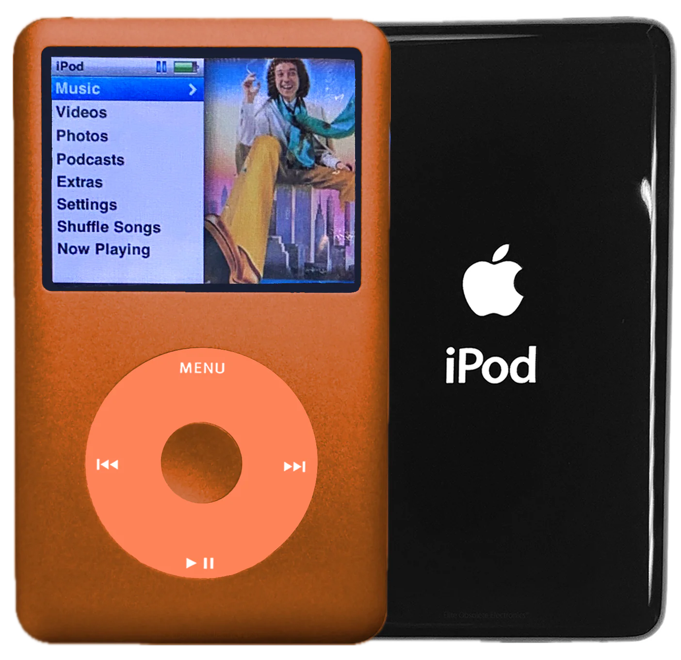 New Apple iPod Classic 6th & 7th Generation Cosmic Orange Metal / Orange / Cosmic Orange Metal (Black)