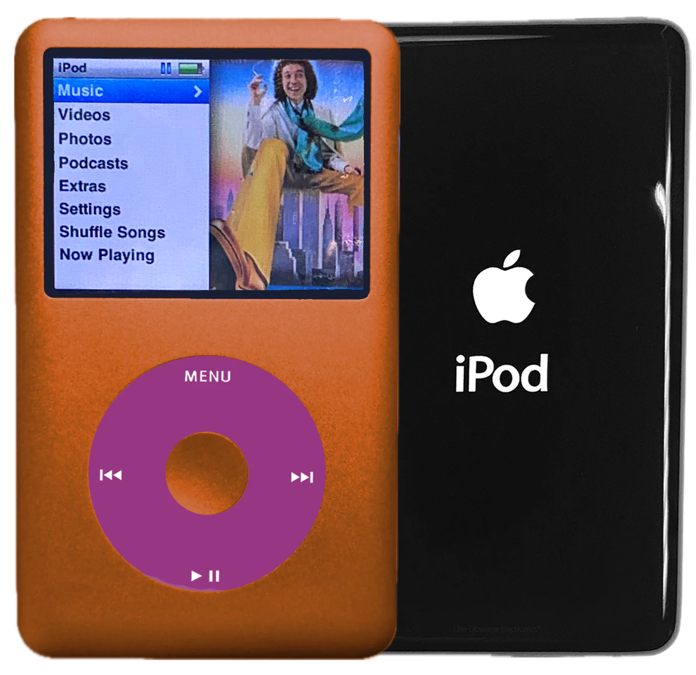 New Apple iPod Classic 6th & 7th Generation Cosmic Orange Metal / Pink / Cosmic Orange Metal (Black)
