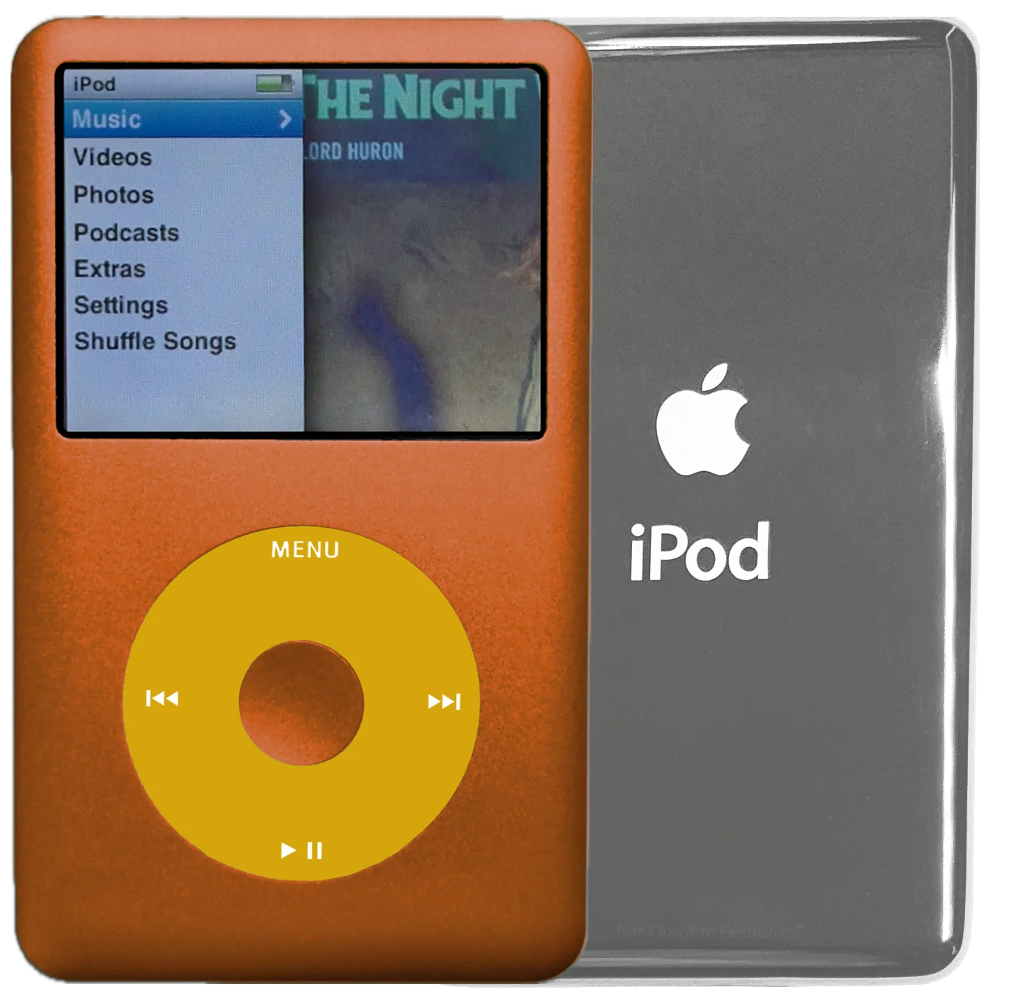 New Apple iPod Classic 6th & 7th Generation Cosmic Orange Metal / Yellow / Cosmic Orange Metal (Silver)