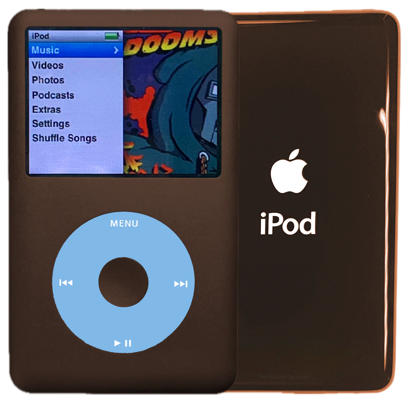 New Apple iPod Classic 6th & 7th Generation Earth Brown Metal / Light Blue / Earth Brown Metal (Rose Gold)
