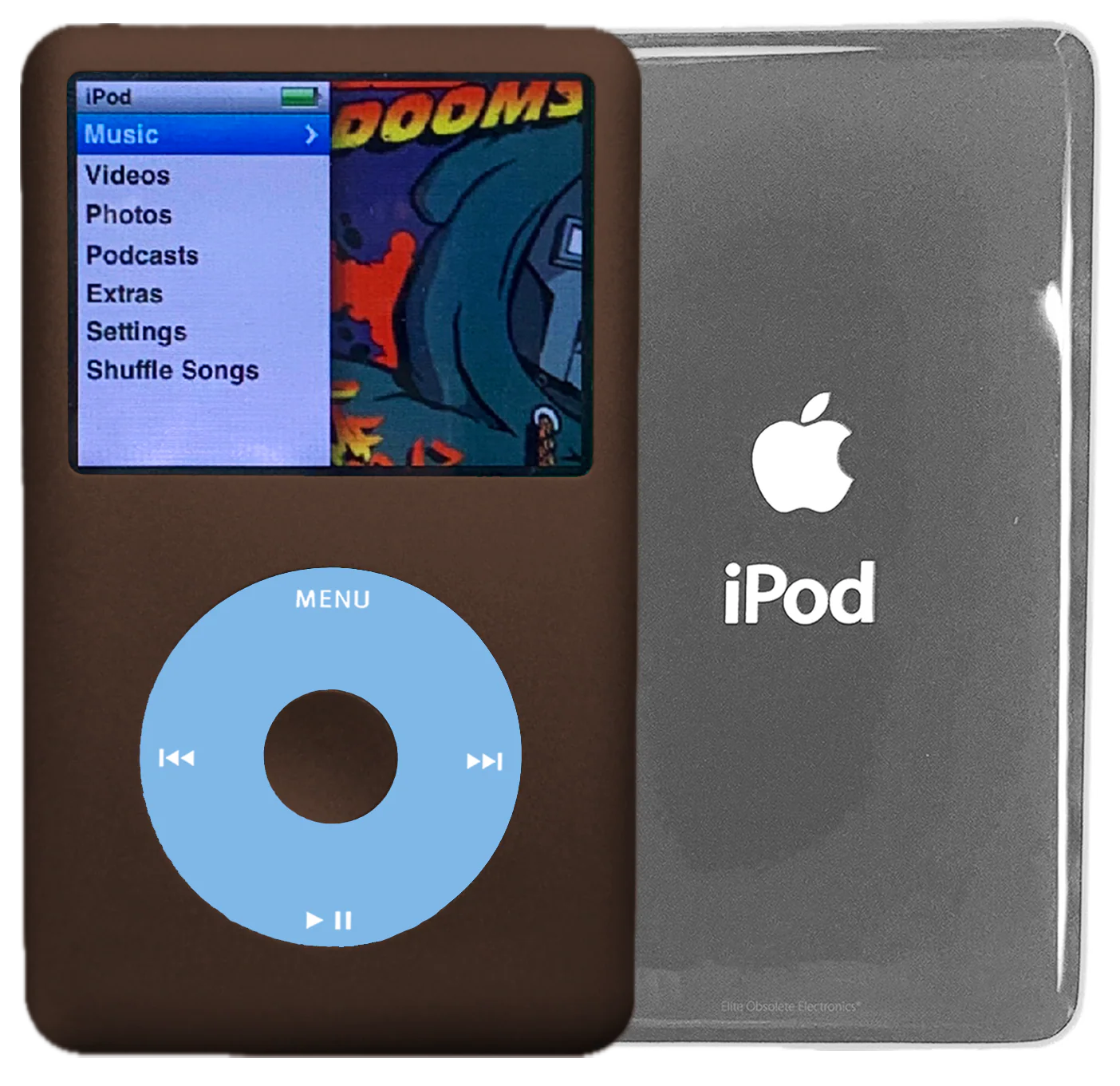 New Apple iPod Classic 6th & 7th Generation Earth Brown Metal / Light Blue / Earth Brown Metal (Silver)