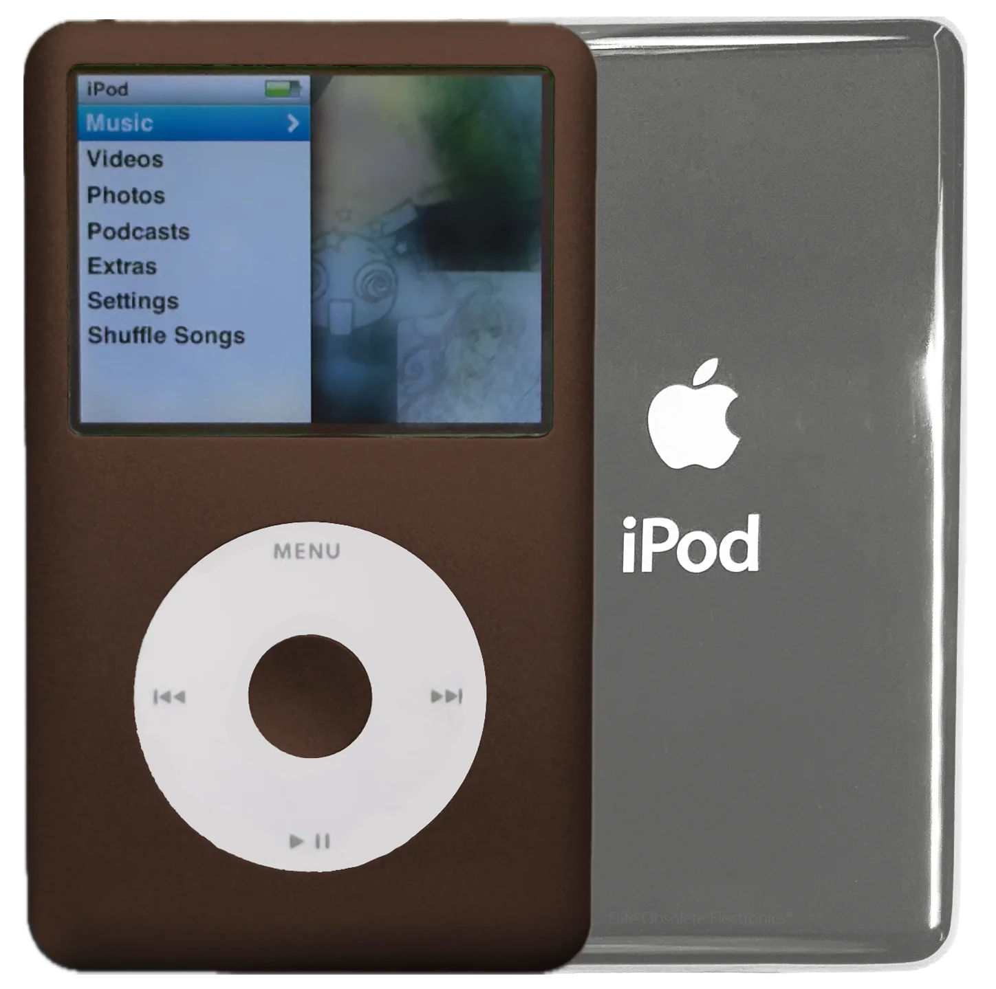 New Apple iPod Classic 6th & 7th Generation Earth Brown / White / Earth Brown (Silver)