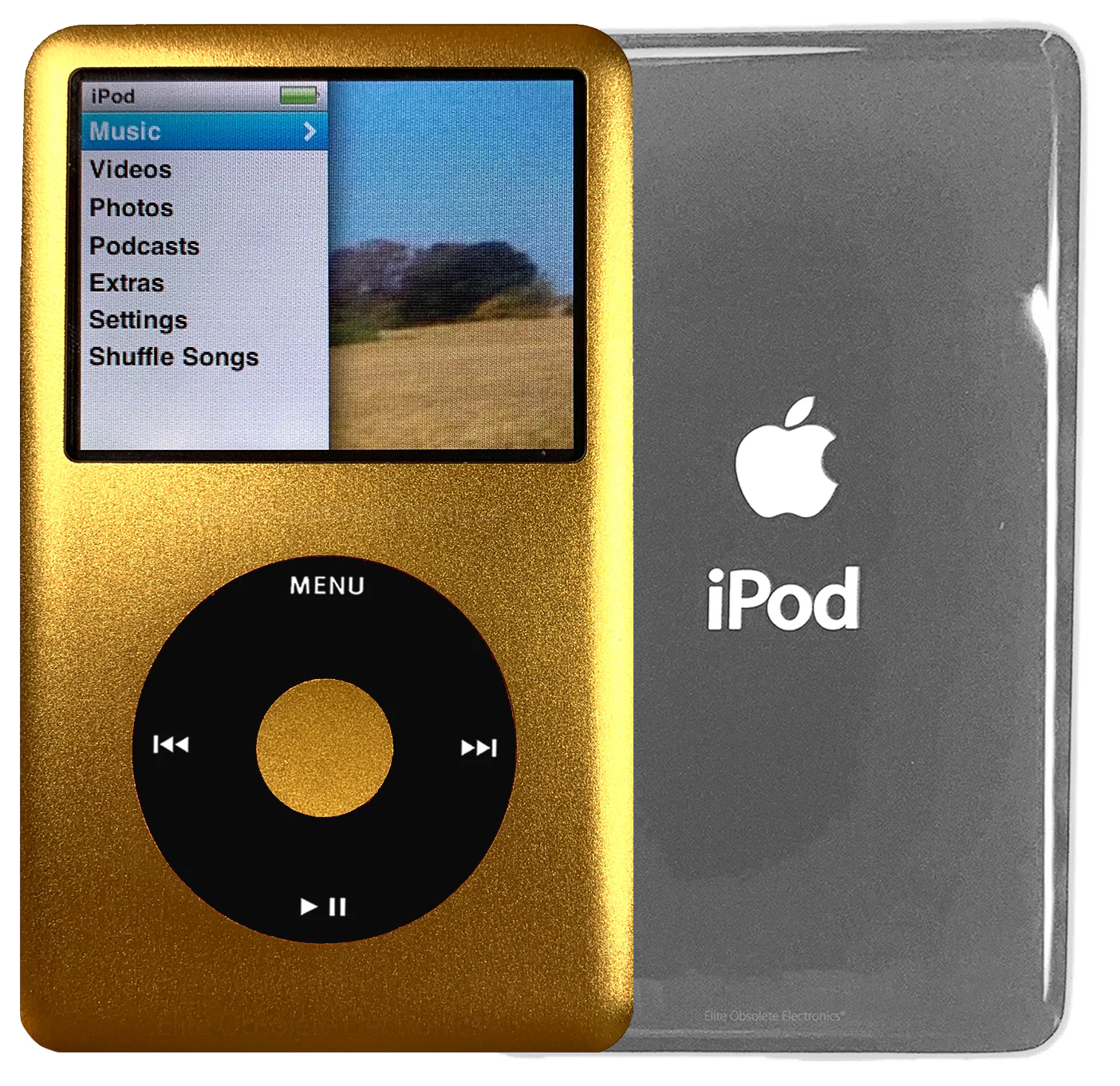 New Apple iPod Classic 6th & 7th Generation Gold Metal / Black / Gold Metal (Silver)