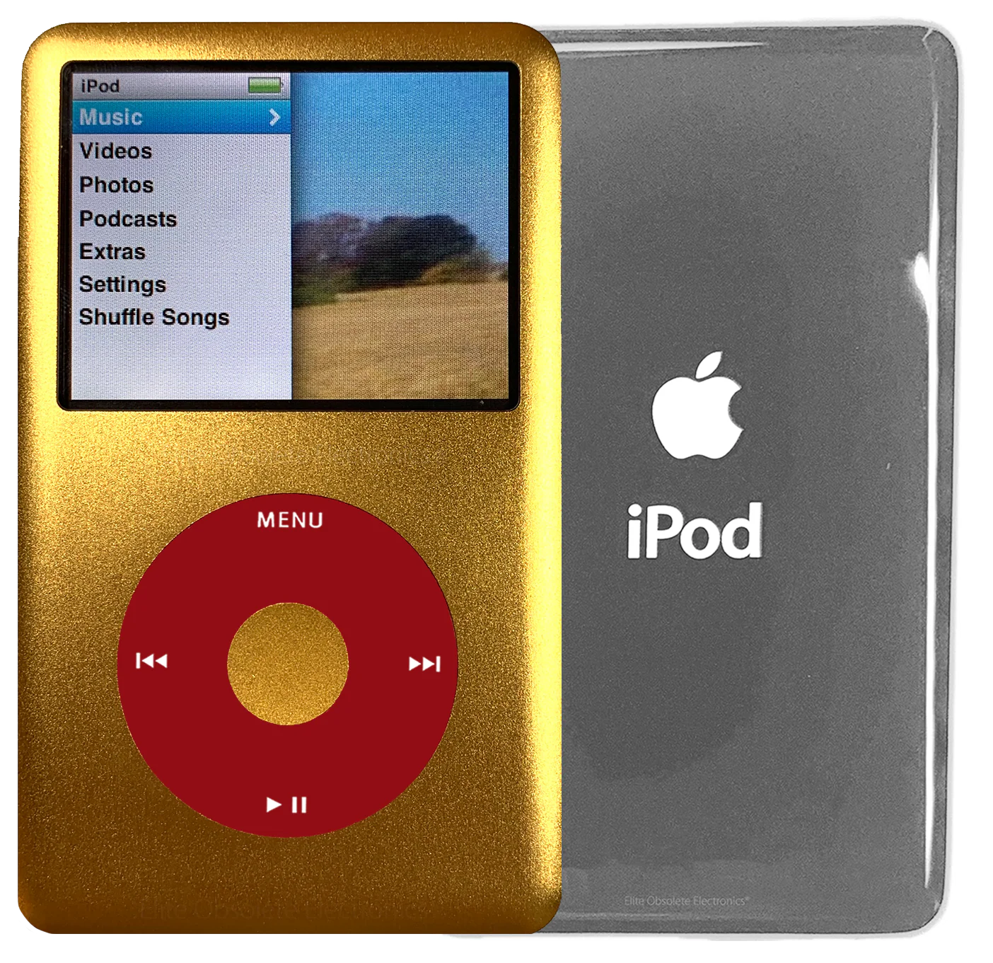 New Apple iPod Classic 6th & 7th Generation Gold Metal / Red / Gold Metal (Silver)