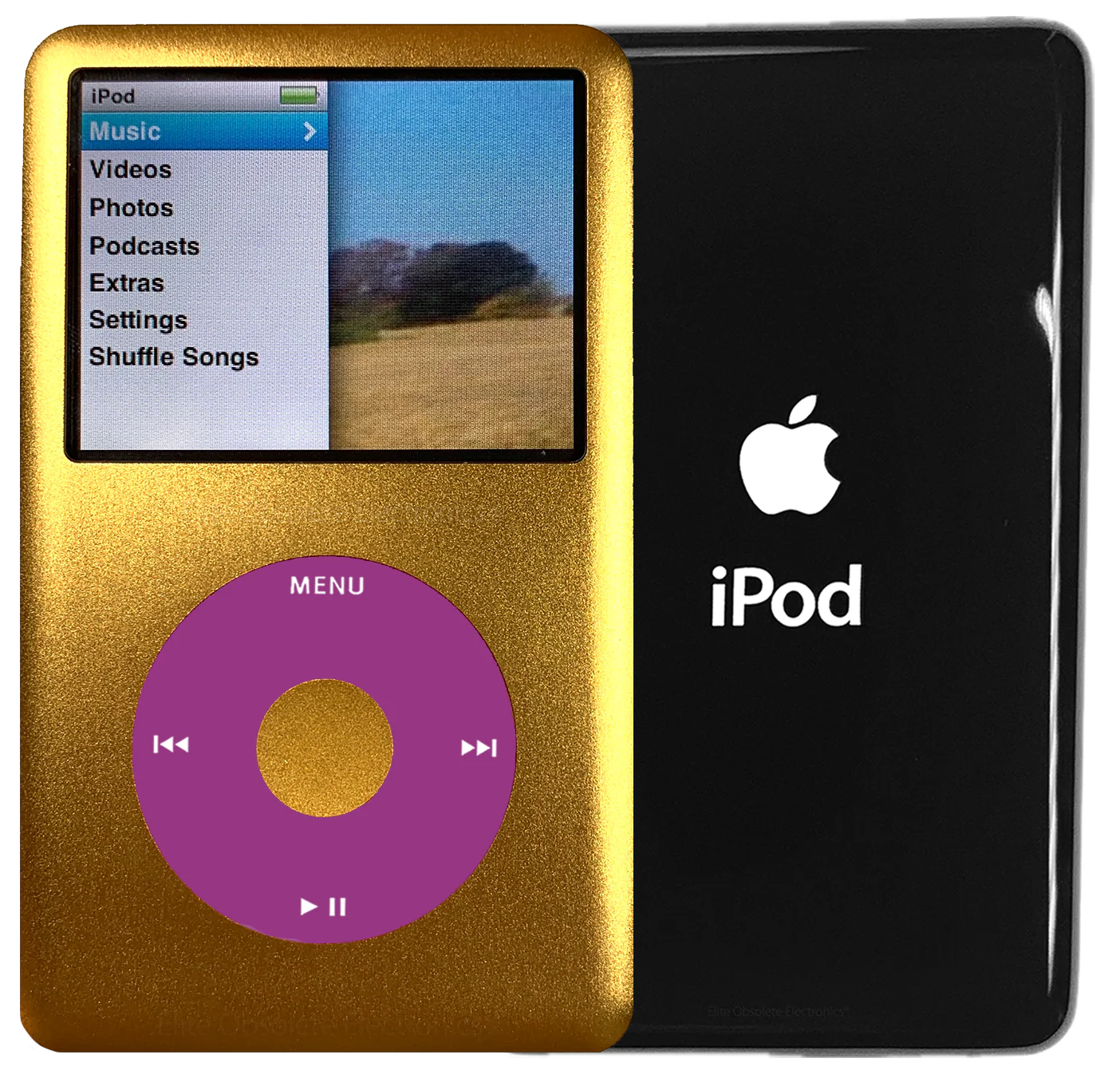 New Apple iPod Classic 6th & 7th Generation Gold Metal / Pink / Gold Metal (Black)