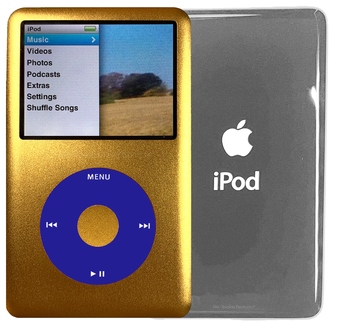 New Apple iPod Classic 6th & 7th Generation Gold Metal / Blue / Gold Metal (Silver)