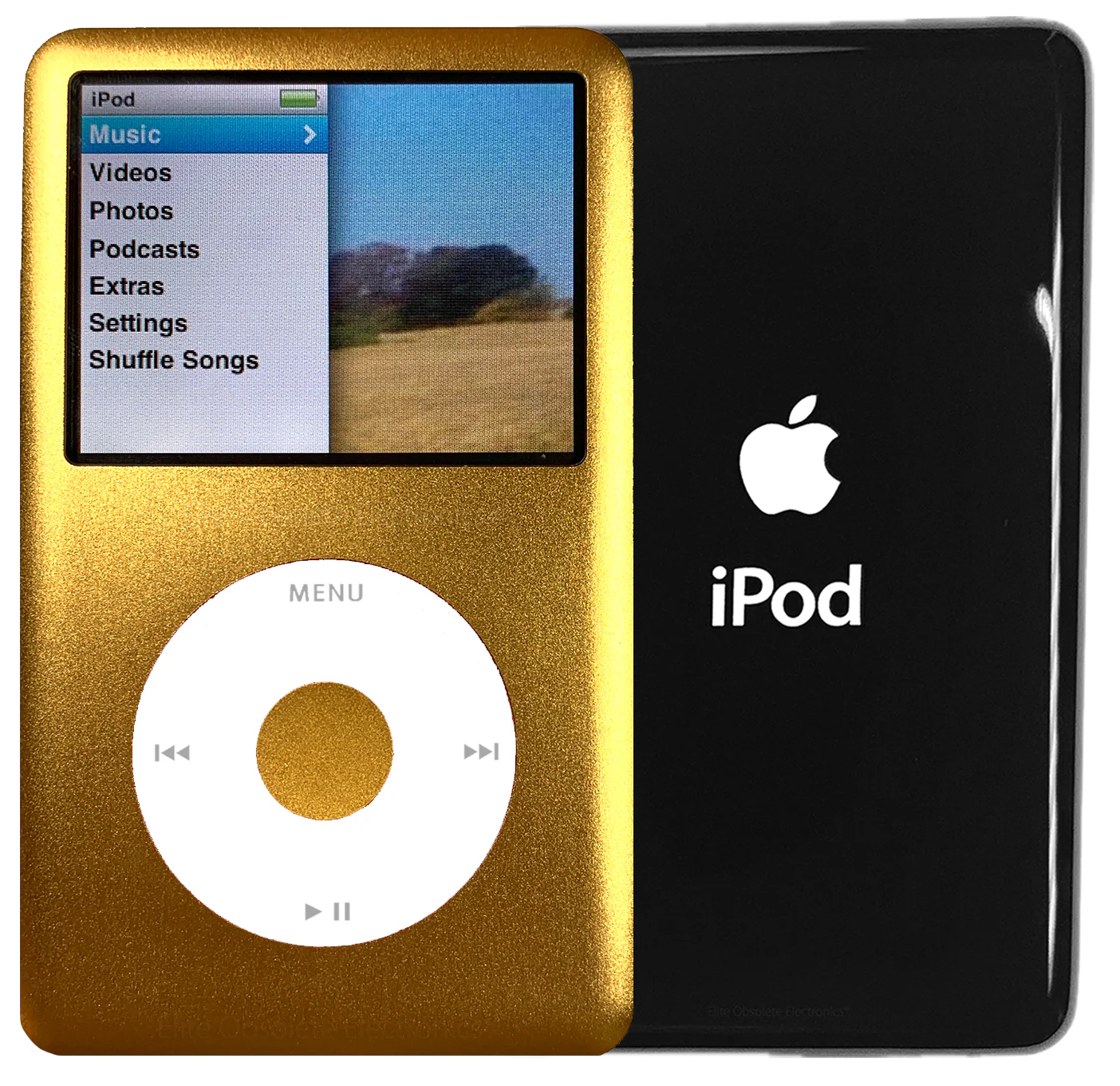 New Apple iPod Classic 6th & 7th Generation Gold Metal / White / Gold Metal (Black)