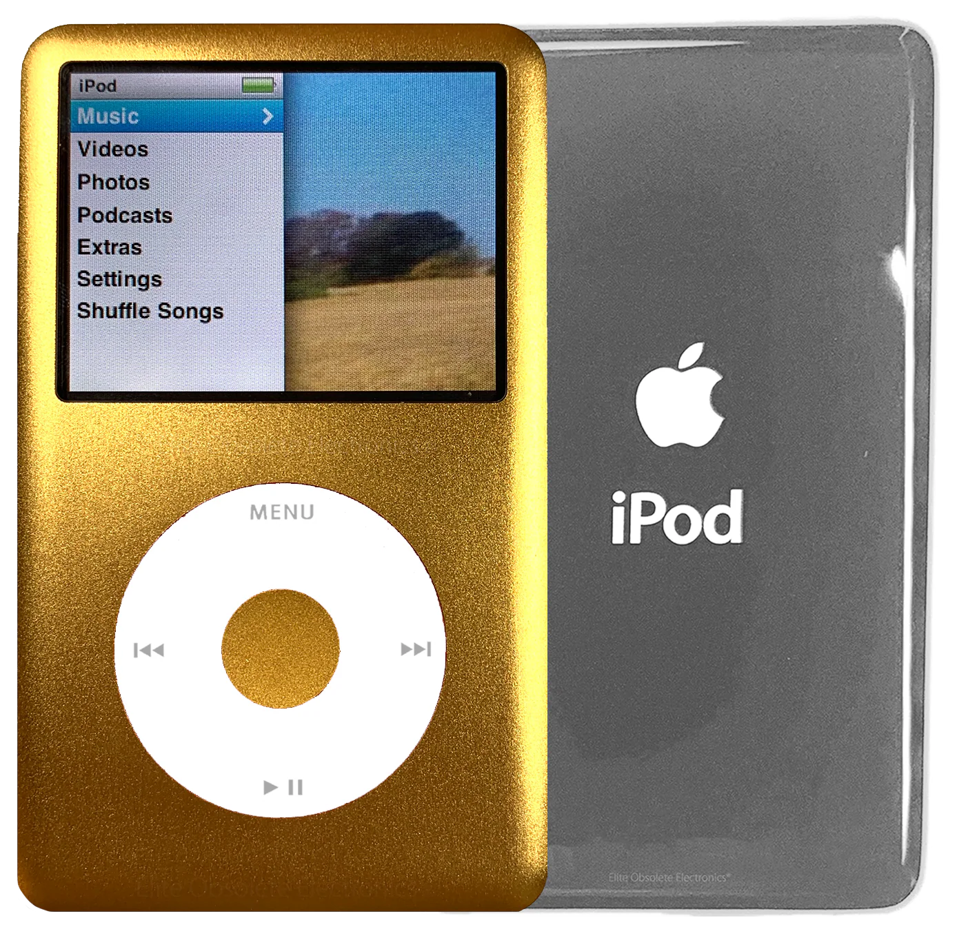 New Apple iPod Classic 6th & 7th Generation Gold Metal / White / Gold Metal (Silver)