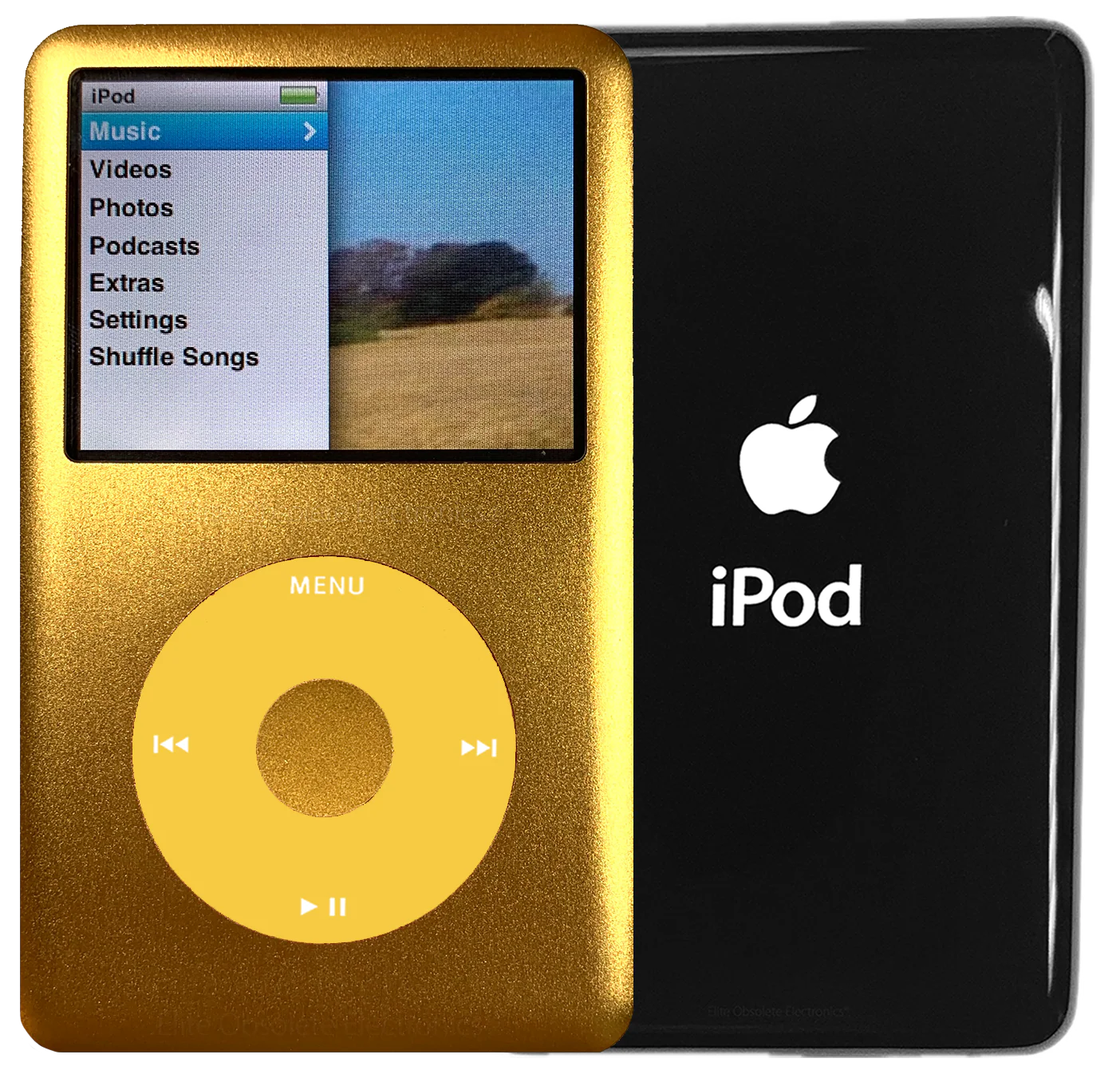 New Apple iPod Classic 6th & 7th Generation Gold Metal / Yellow / Gold Metal (Black)