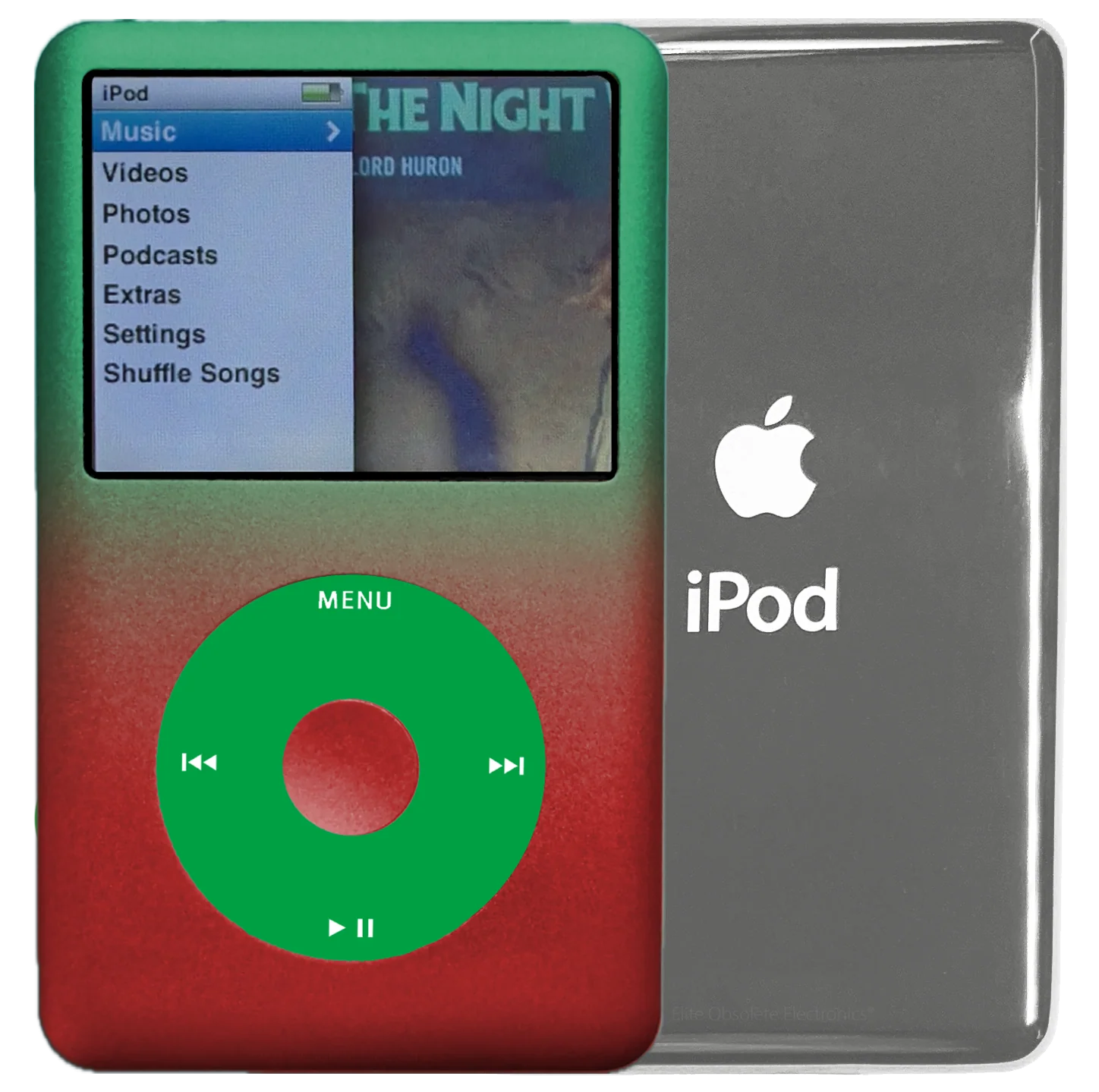 New Apple iPod Classic 6th & 7th Generation Gradient Green & Red / Green / Red (Silver)