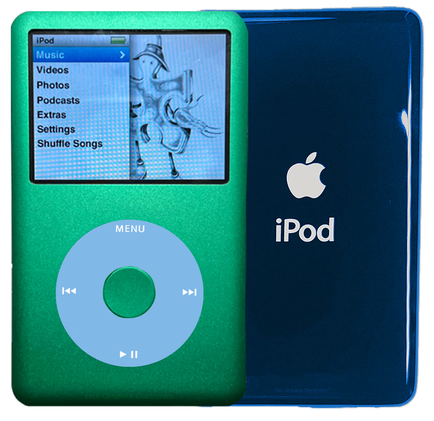 New Apple iPod Classic 6th & 7th Generation Green Metal / Light Blue / Green Metal (Aqua)