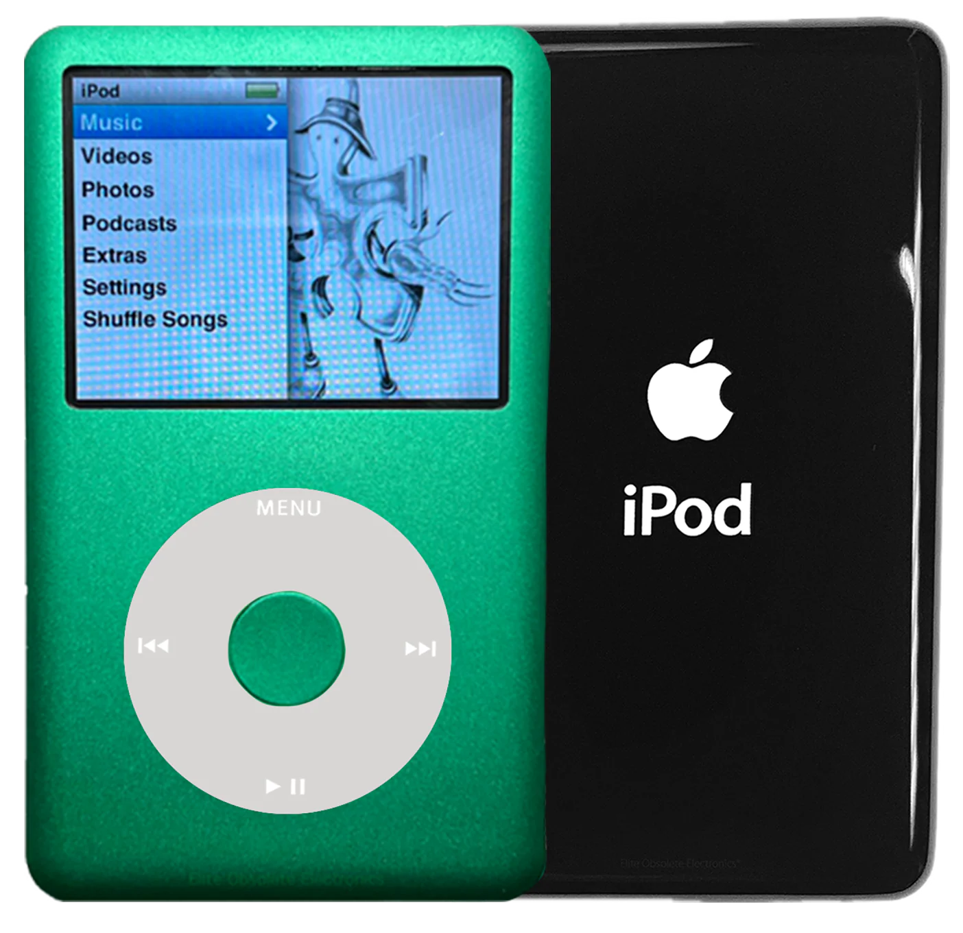 New Apple iPod Classic 6th & 7th Generation Green Metal / Grey / Green Metal (Black)