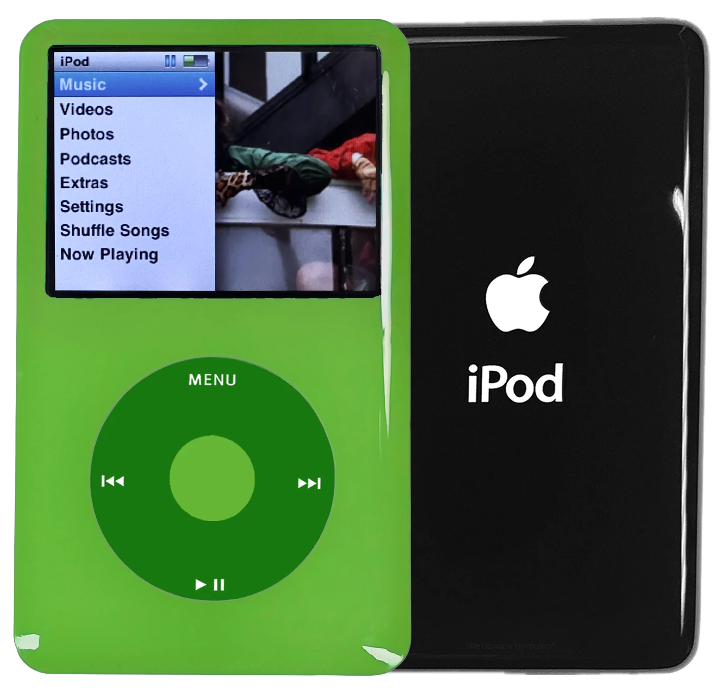 New Apple iPod Classic 6th & 7th Generation Green Plastic / Green / Green Plastic (Black)