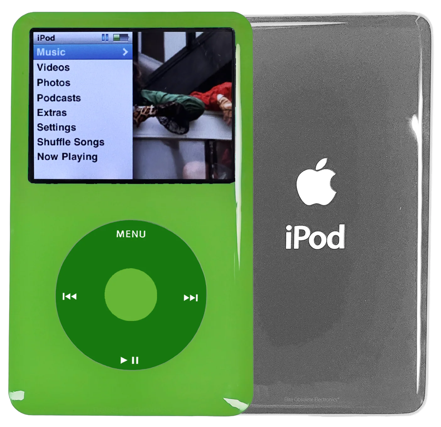 New Apple iPod Classic 6th & 7th Generation Green Plastic / Green / Green Plastic (Silver)