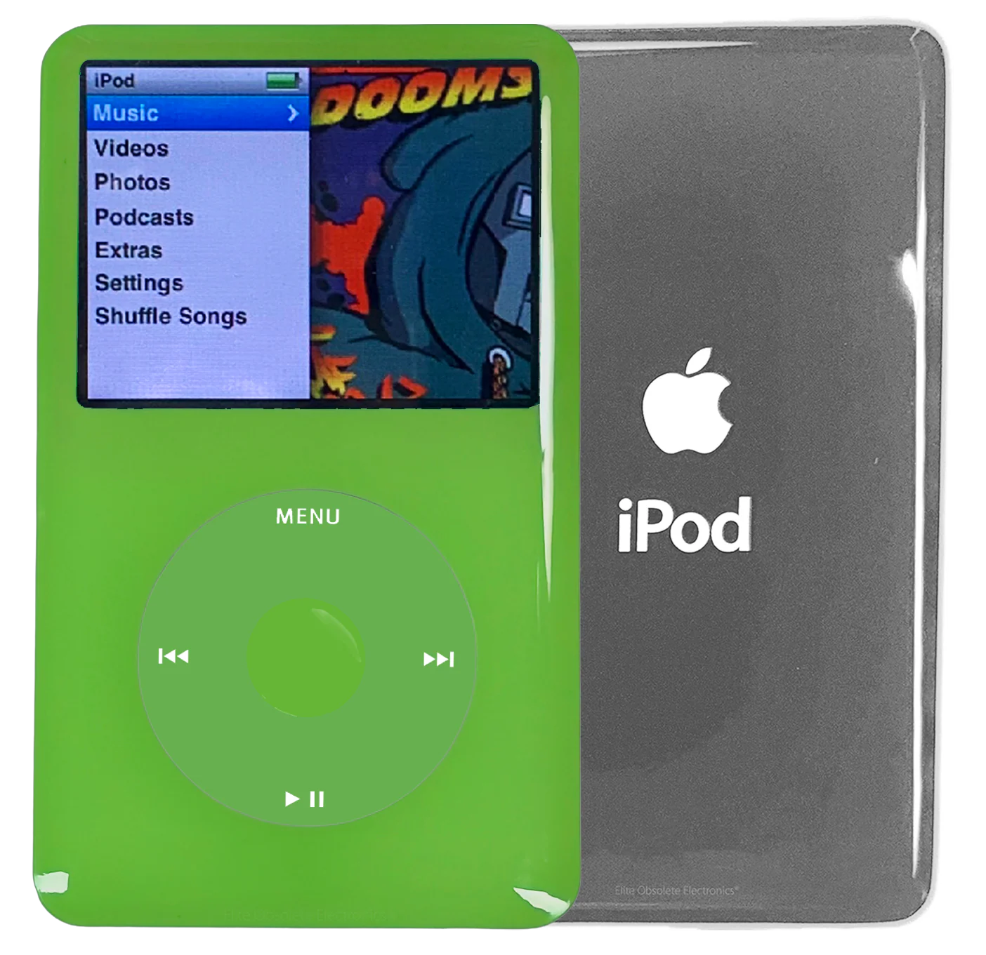 New Apple iPod Classic 6th & 7th Generation Green Plastic / Lime Green / Green Plastic (Silver)