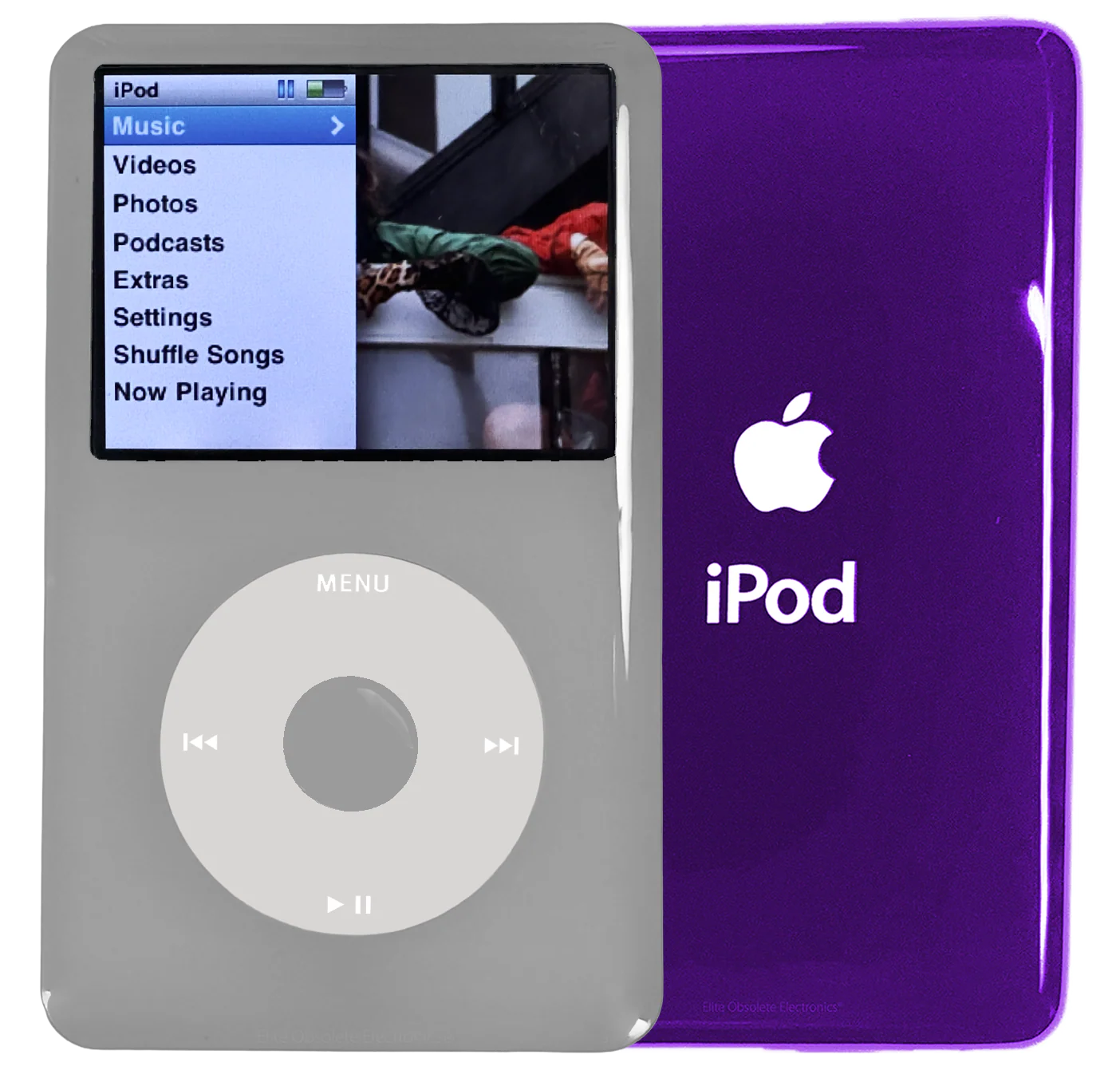 New Apple iPod Classic 6th & 7th Generation Grey Plastic / Grey / Grey Plastic (Midnight Purple)