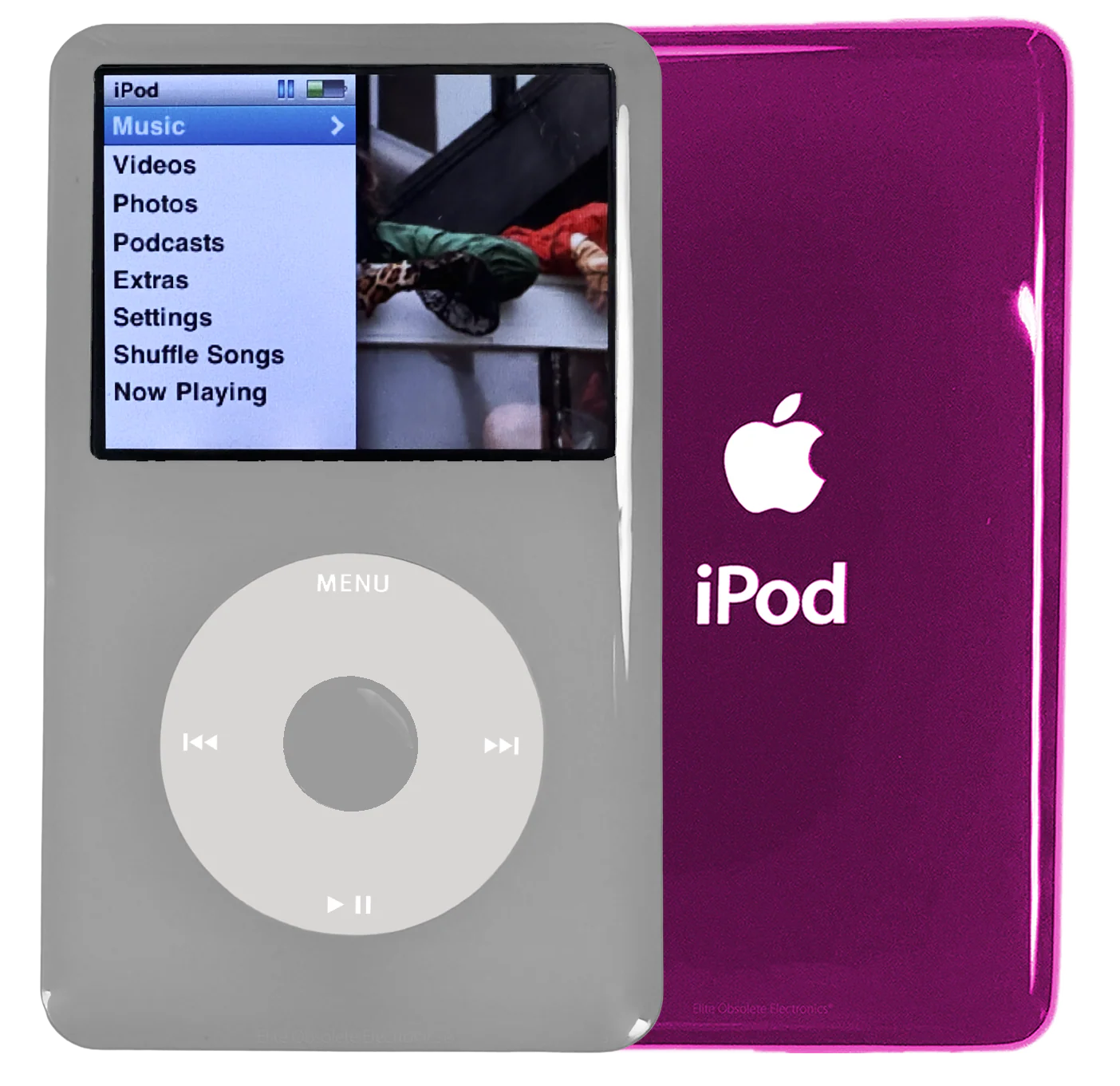 New Apple iPod Classic 6th & 7th Generation Grey Plastic / Grey / Grey Plastic (Hyper Pink)
