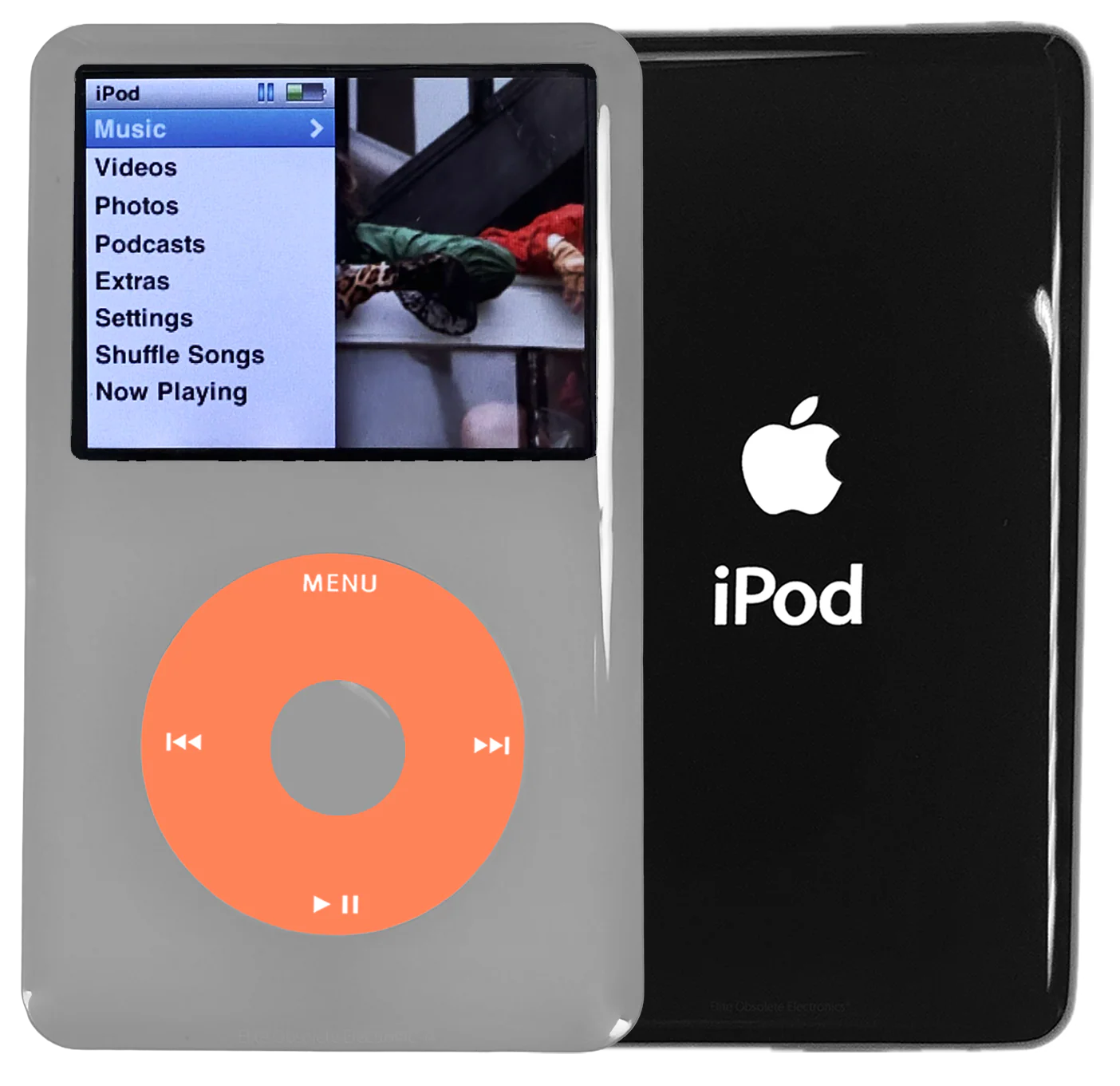 New Apple iPod Classic 6th & 7th Generation Grey Plastic / Orange / Grey Plastic (Black)