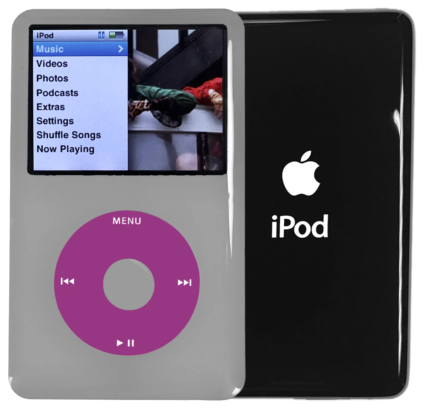 New Apple iPod Classic 6th & 7th Generation Grey Plastic / Pink / Grey Plastic (Black)
