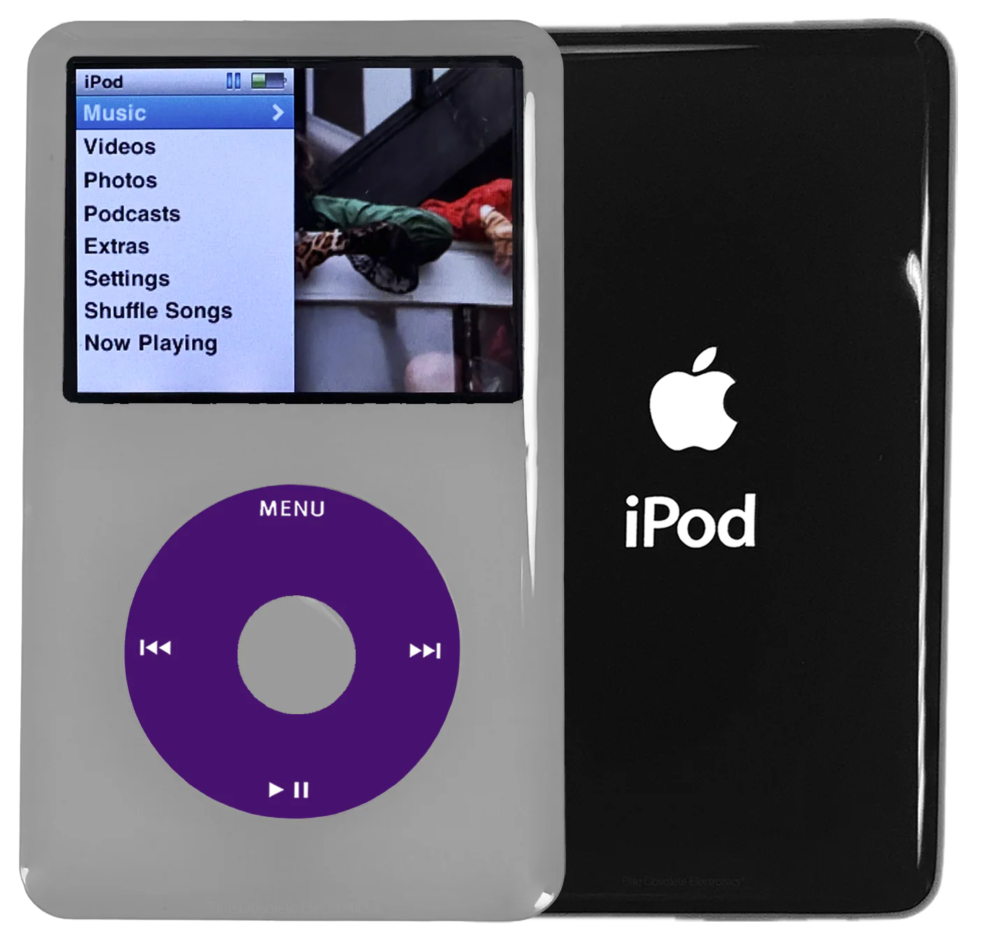 New Apple iPod Classic 6th & 7th Generation Grey Plastic / Purple / Grey Plastic (Black)