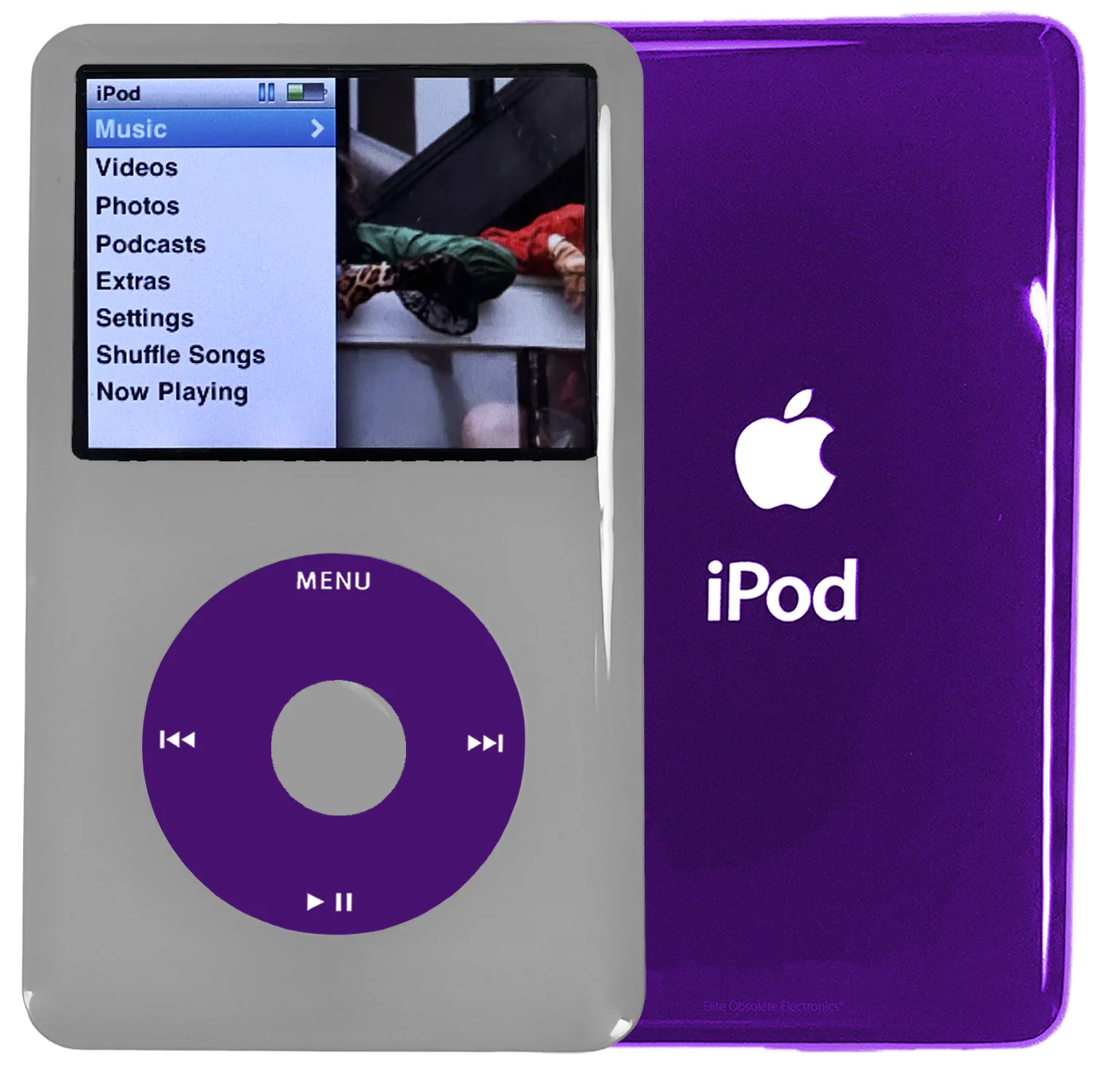 New Apple iPod Classic 6th & 7th Generation Grey Plastic / Purple / Grey Plastic (Midnight Purple)