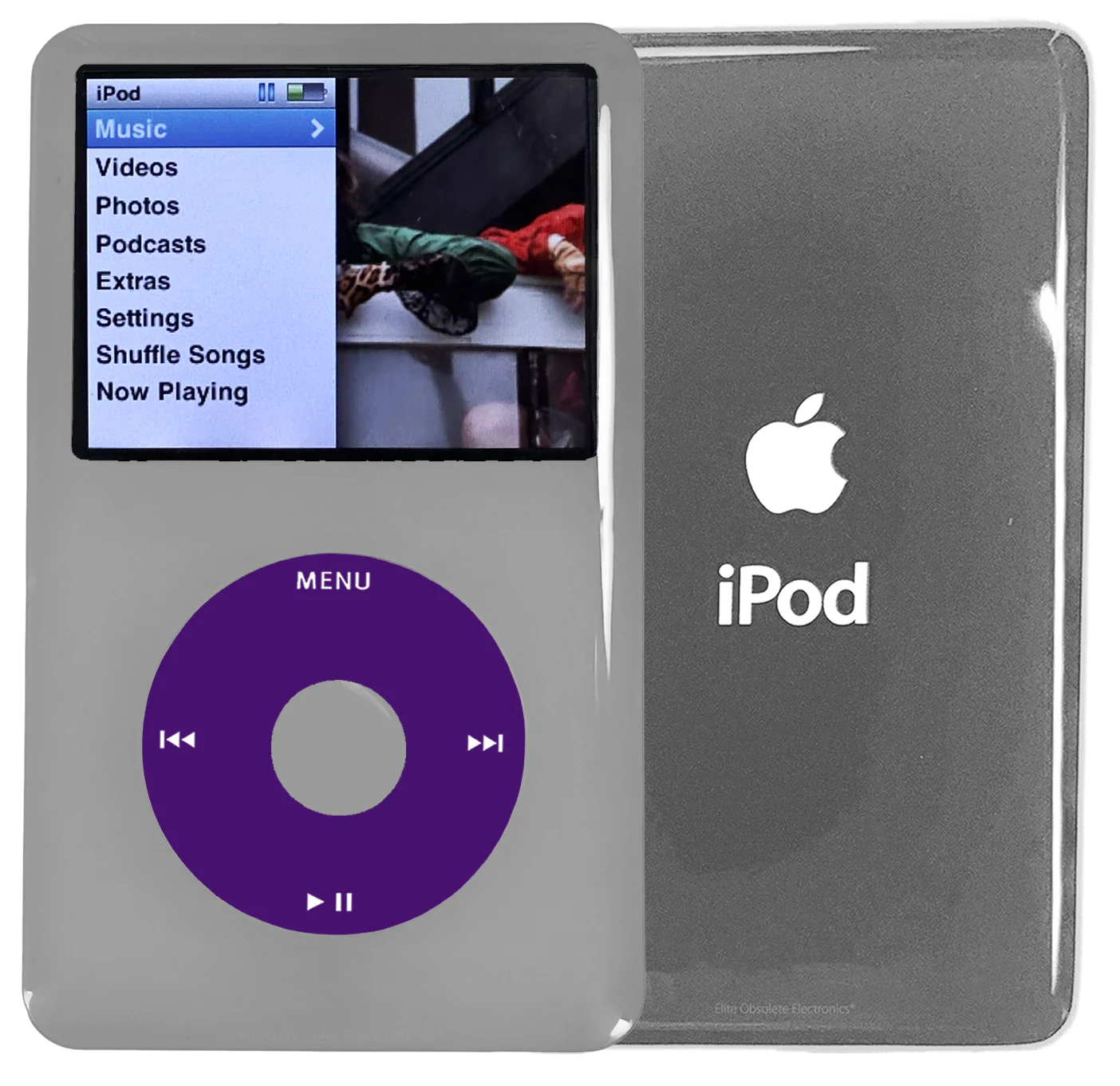 New Apple iPod Classic 6th & 7th Generation Grey Plastic / Purple / Grey Plastic (Silver)