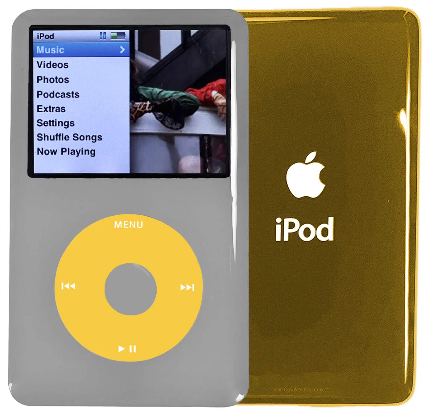 New Apple iPod Classic 6th & 7th Generation Grey Plastic / Yellow / Grey Plastic (Gold)