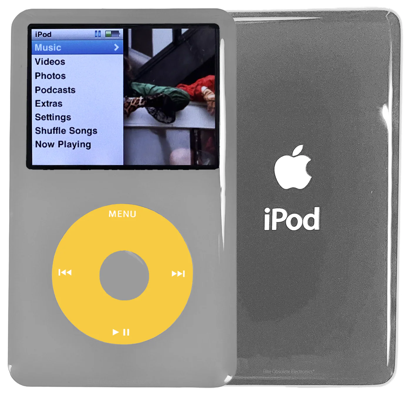New Apple iPod Classic 6th & 7th Generation Grey Plastic / Yellow / Grey Plastic (Silver)