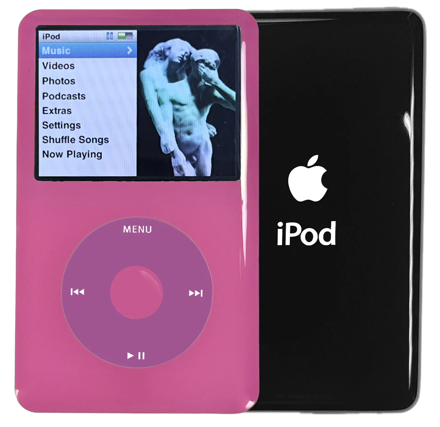 New Apple iPod Classic 6th & 7th Generation Pink Plastic / Pink / Pink Plastic (Black)