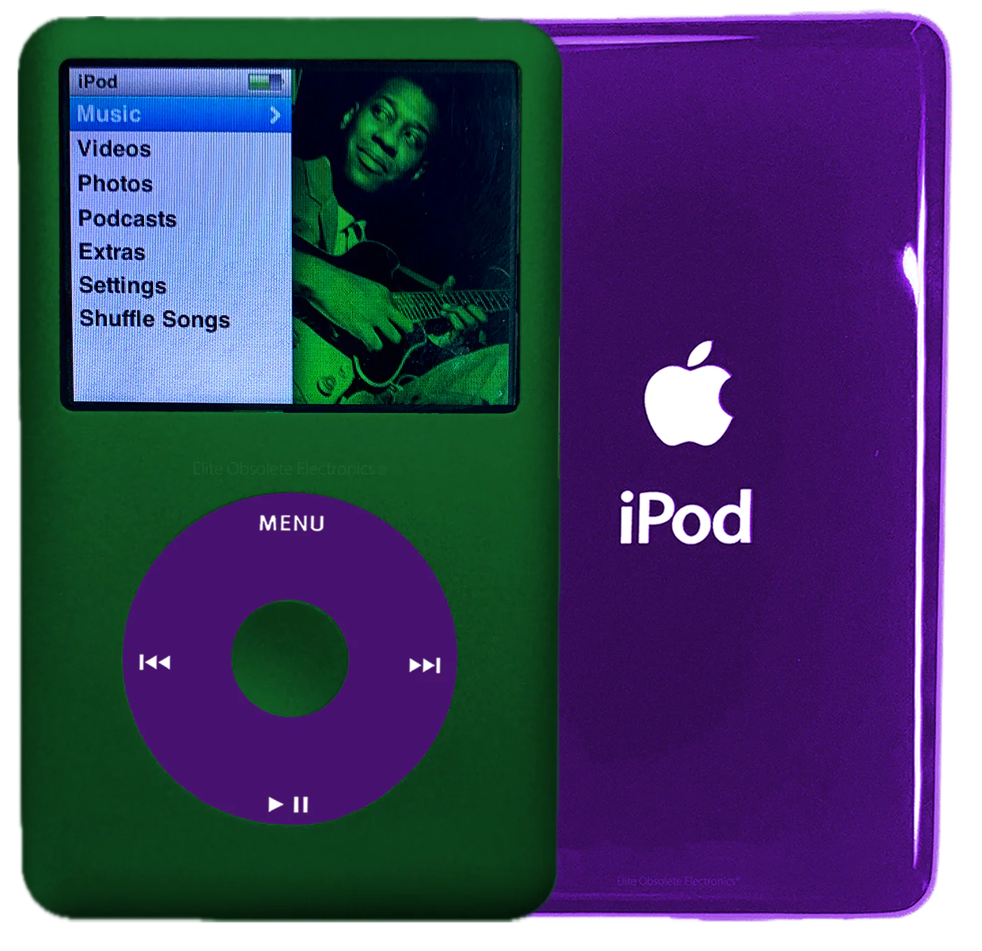New Apple iPod Classic 6th & 7th Generation Jungle Green Metal / Purple / Jungle Green Metal (Midnight Purple)