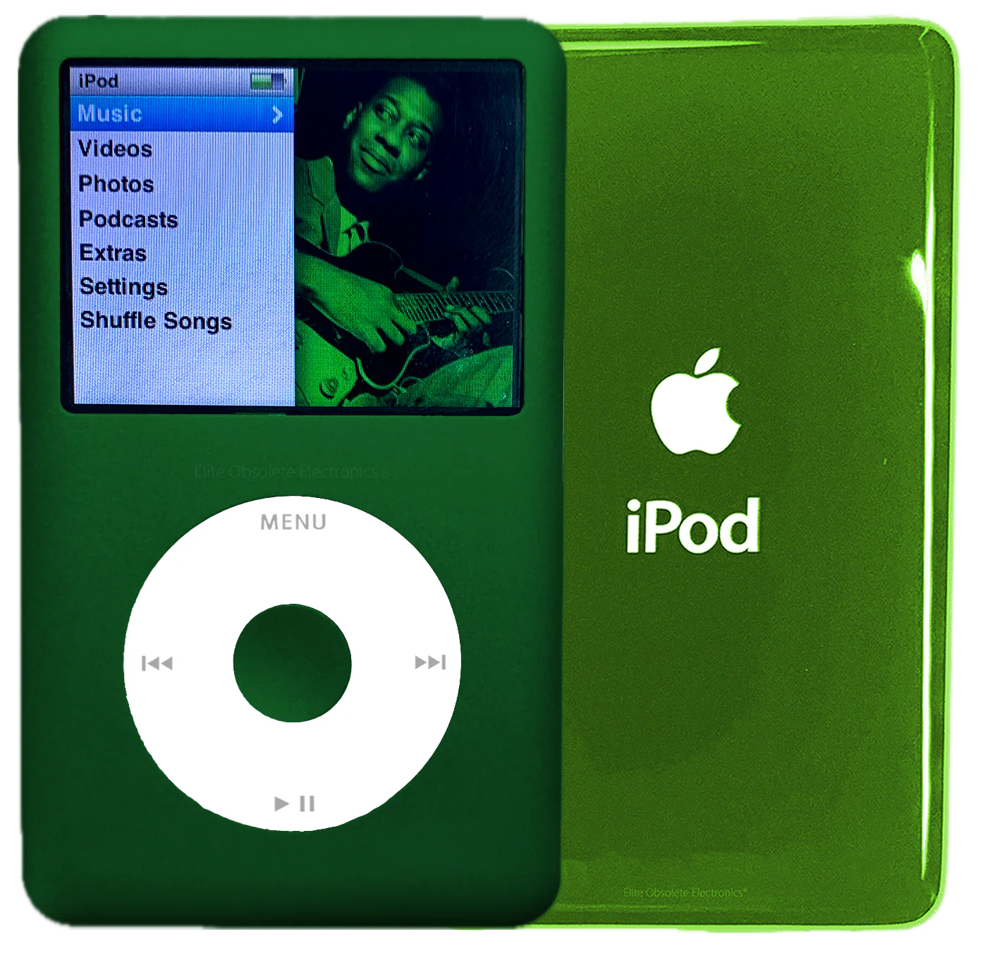 New Apple iPod Classic 6th & 7th Generation Jungle Green Metal / White / Jungle Green Metal (Toxic Green)