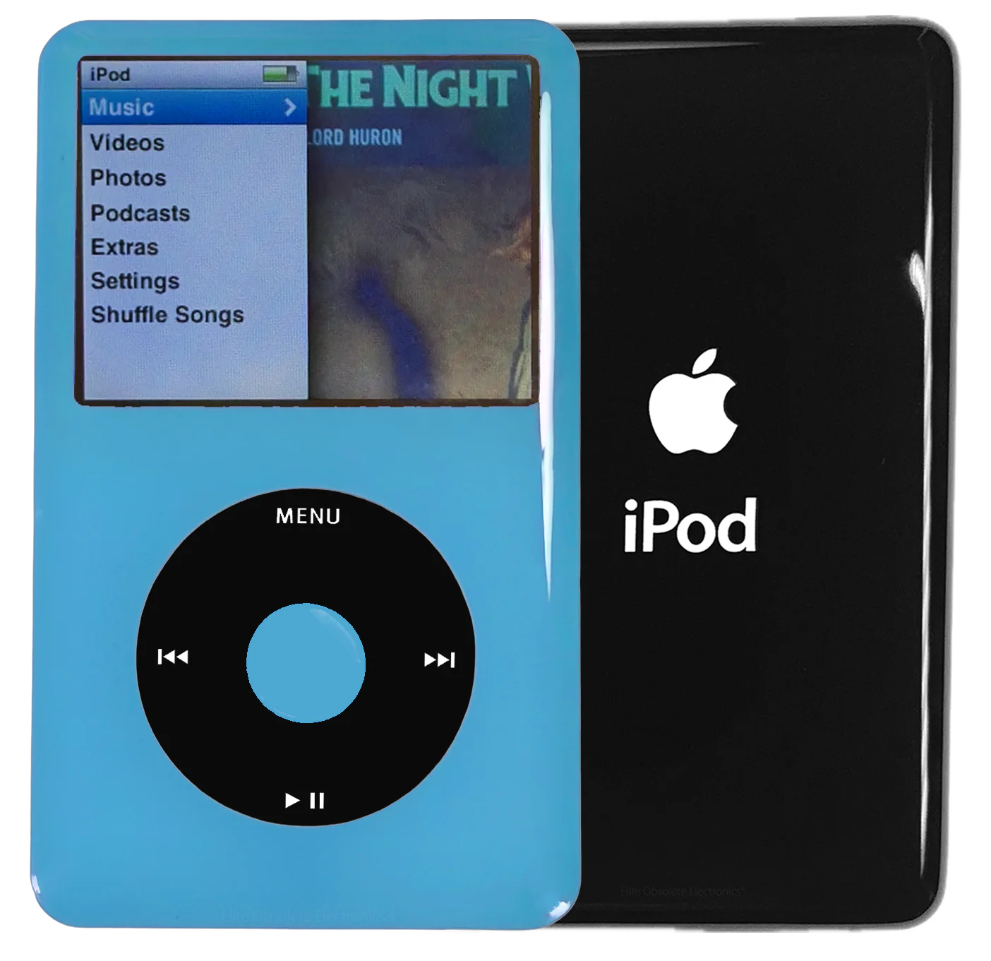 New Apple iPod Classic 6th & 7th Generation Light Blue Plastic / Black / Light Blue Plastic (Black)