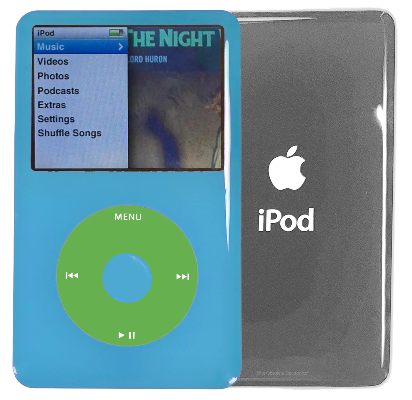 New Apple iPod Classic 6th & 7th Generation Light Blue Plastic / Light Green / Light Blue Plastic (Silver)
