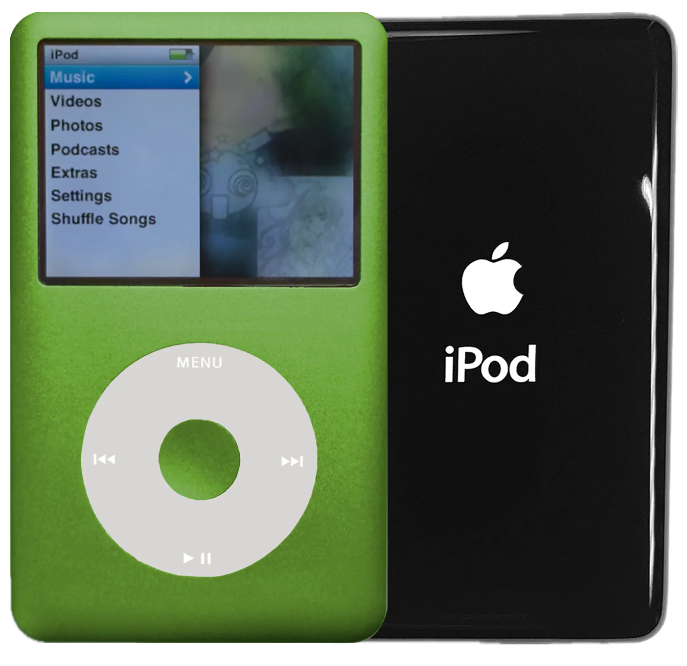 New Apple iPod Classic 6th & 7th Generation Lime Green Metal / Grey / Lime Green Metal (Black)