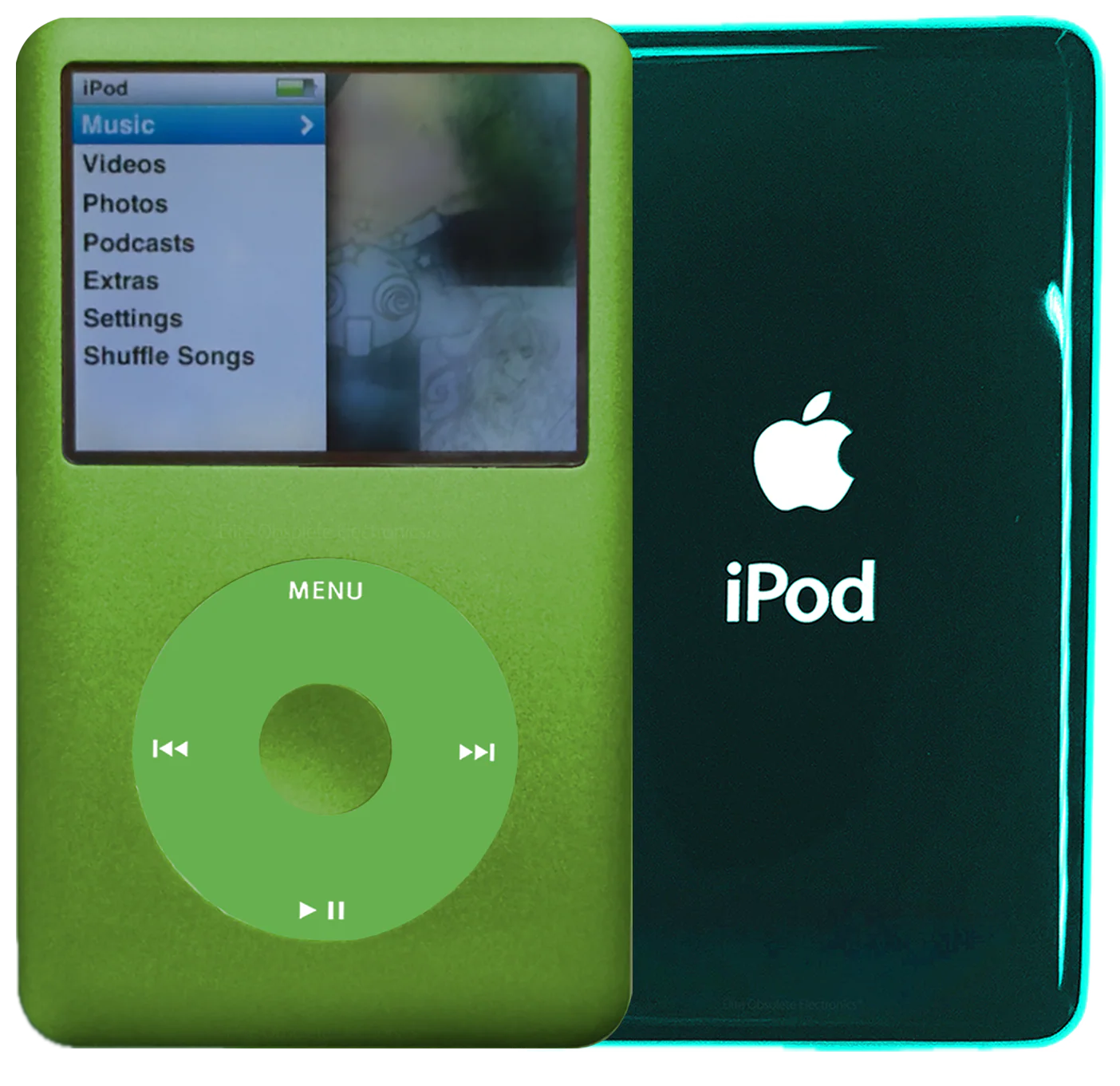 New Apple iPod Classic 6th & 7th Generation Lime Green Metal / Light Green / Lime Green Metal (Pine Green)