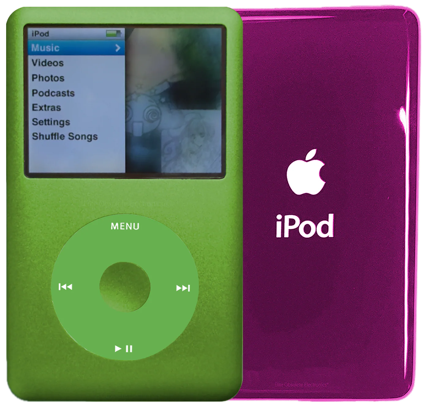 New Apple iPod Classic 6th & 7th Generation Lime Green Metal / Light Green / Lime Green Metal (Hyper Pink)
