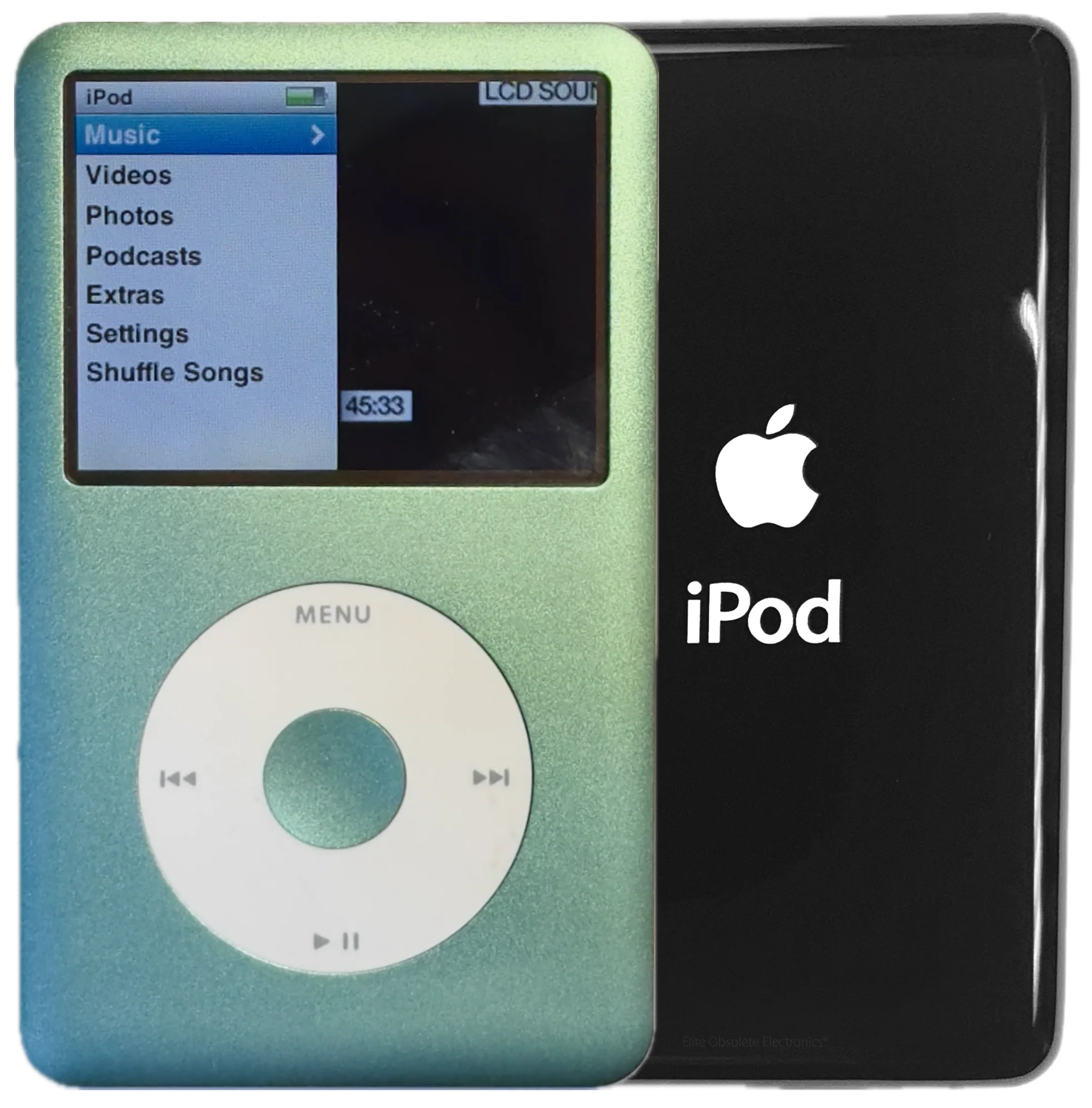 New Apple iPod Classic 6th & 7th Generation Mint Green / White / Mint Green (Black)
