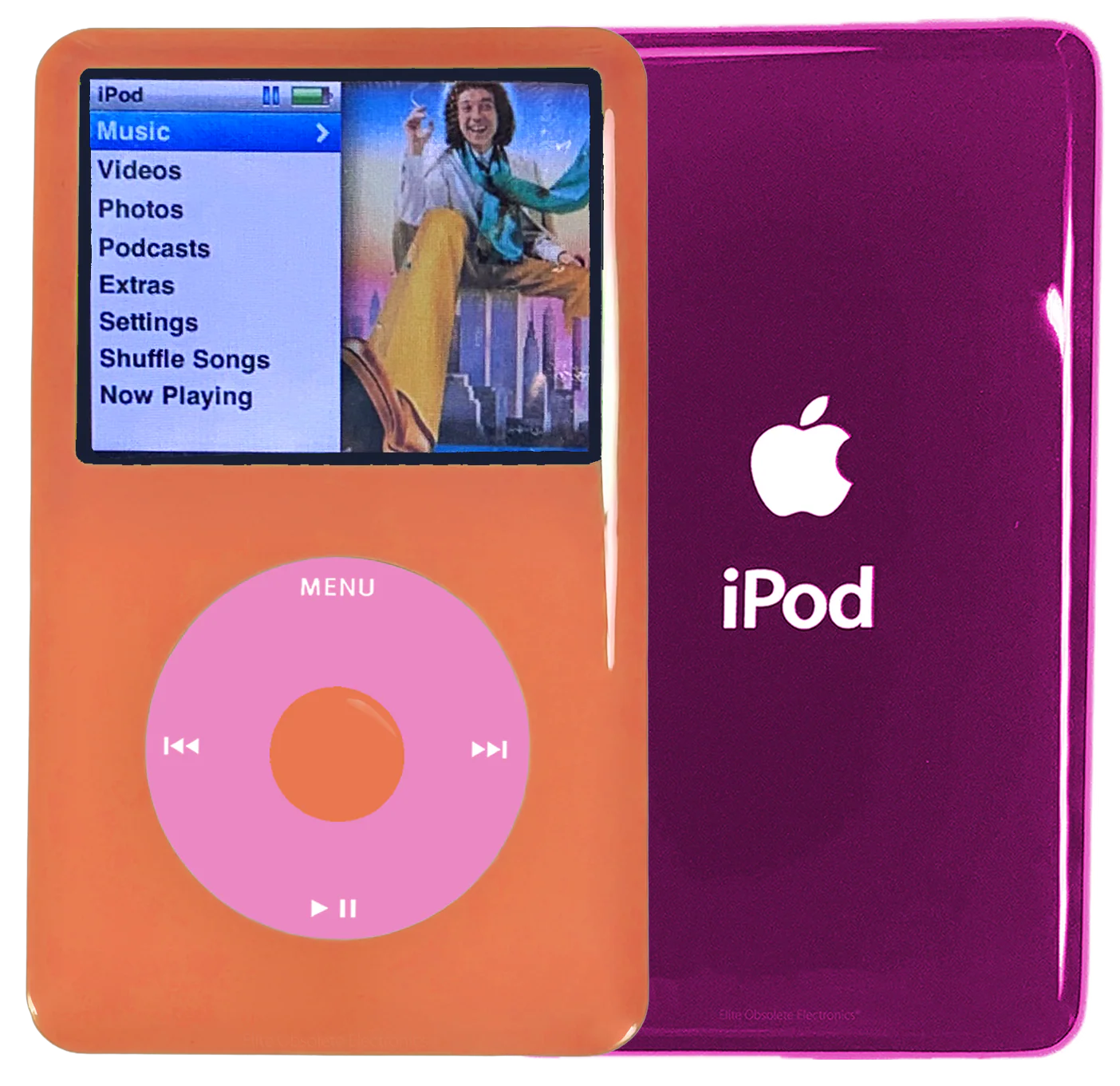 New Apple iPod Classic 6th & 7th Generation Orange Plastic / Light Pink / Orange Plastic (Hyper Pink)