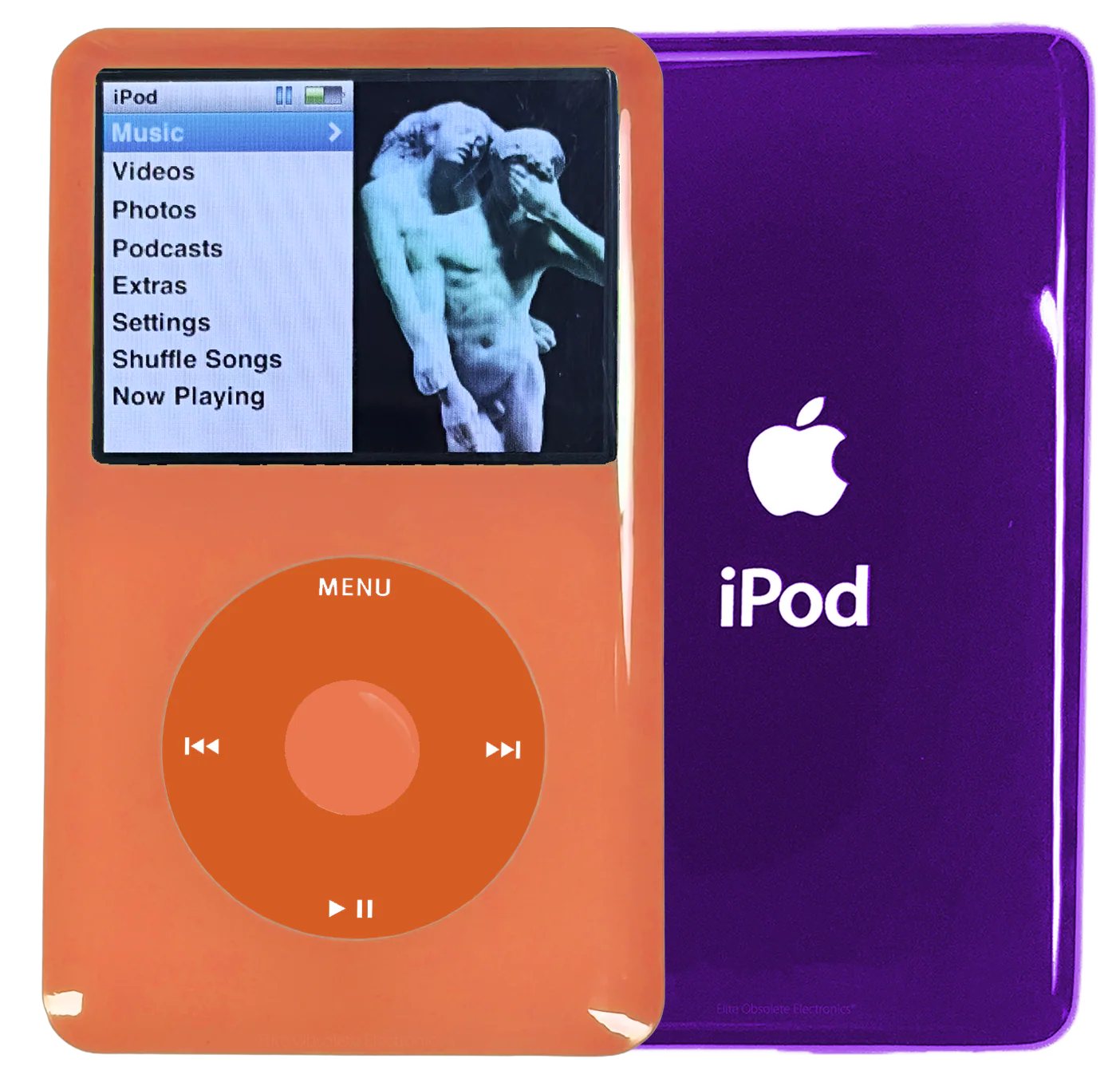 New Apple iPod Classic 6th & 7th Generation Orange Plastic / Orange / Orange Plastic (Midnight Purple)
