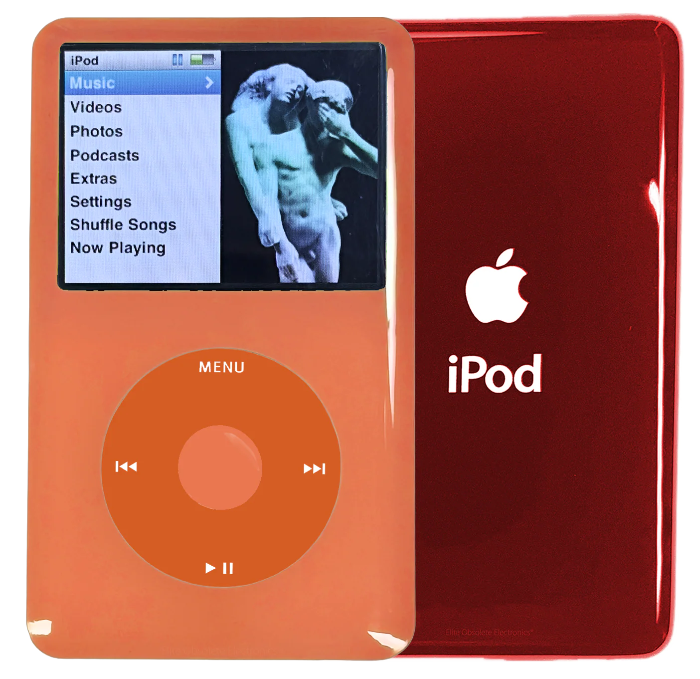 New Apple iPod Classic 6th & 7th Generation Orange Plastic / Orange / Orange Plastic (Sangria Red)