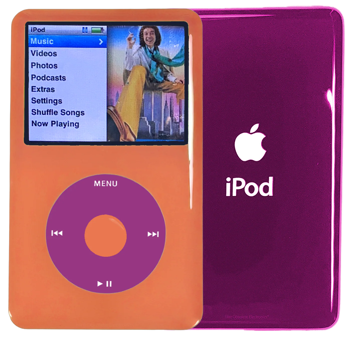 New Apple iPod Classic 6th & 7th Generation Orange Plastic / Pink / Orange Plastic (Hyper Pink)