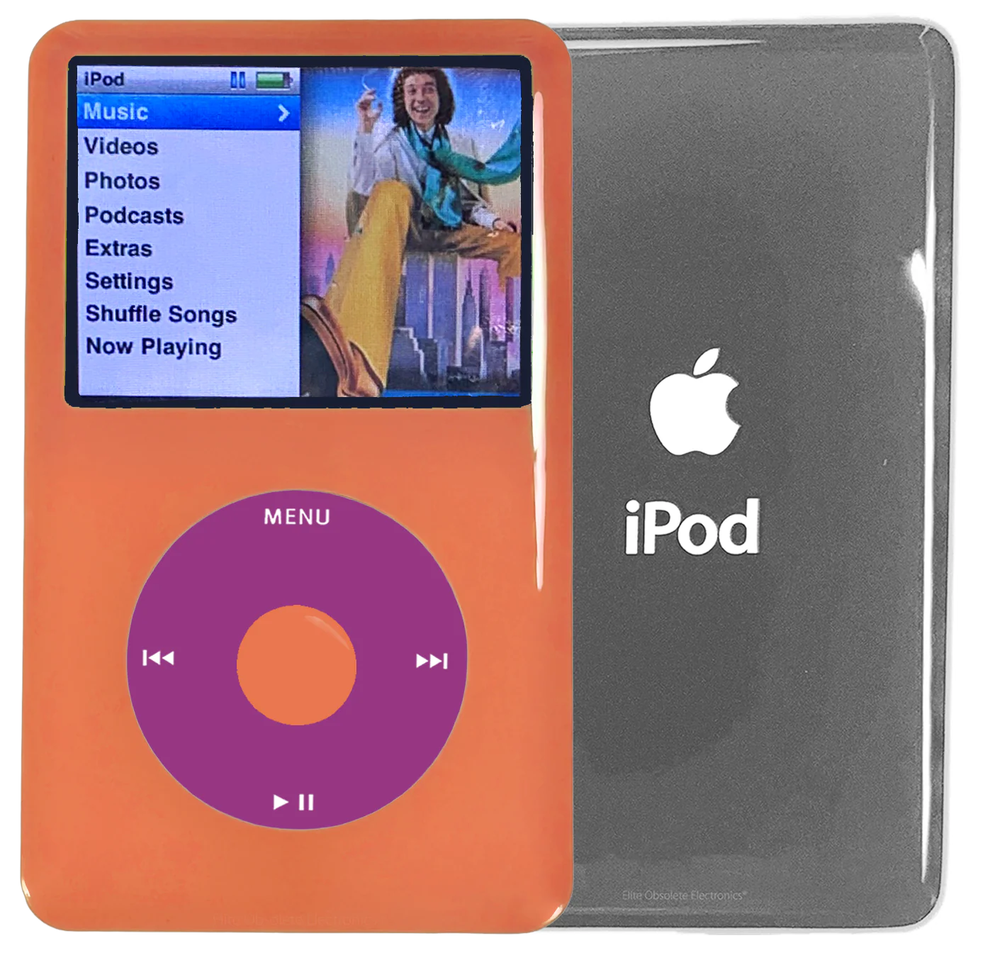New Apple iPod Classic 6th & 7th Generation Orange Plastic / Pink / Orange Plastic (Silver)