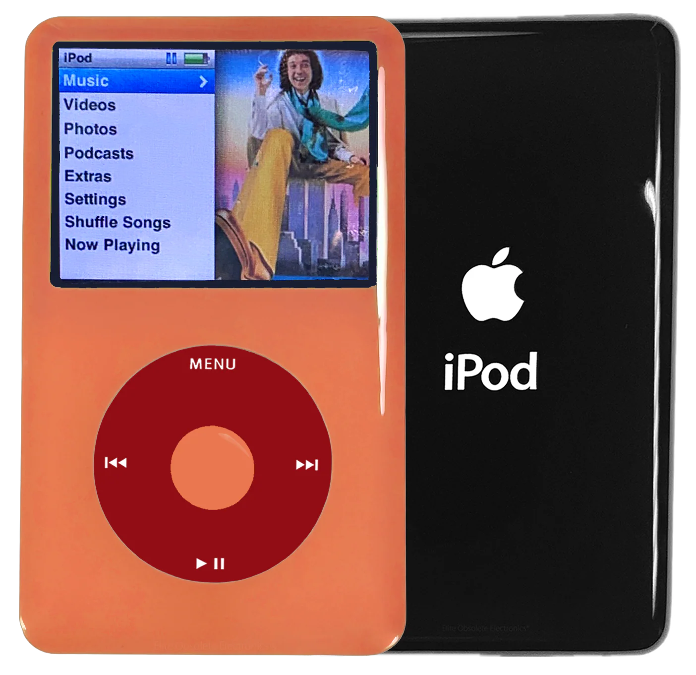 New Apple iPod Classic 6th & 7th Generation Orange Plastic / Red / Orange Plastic (Black)