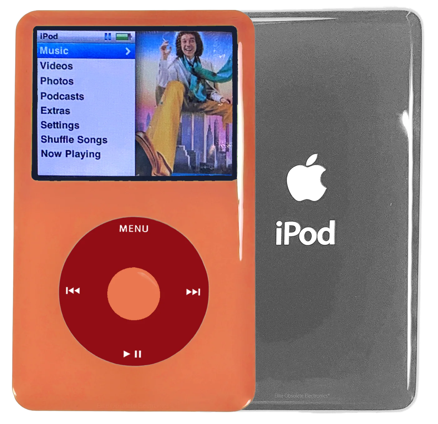New Apple iPod Classic 6th & 7th Generation Orange Plastic / Red / Orange Plastic (Silver)
